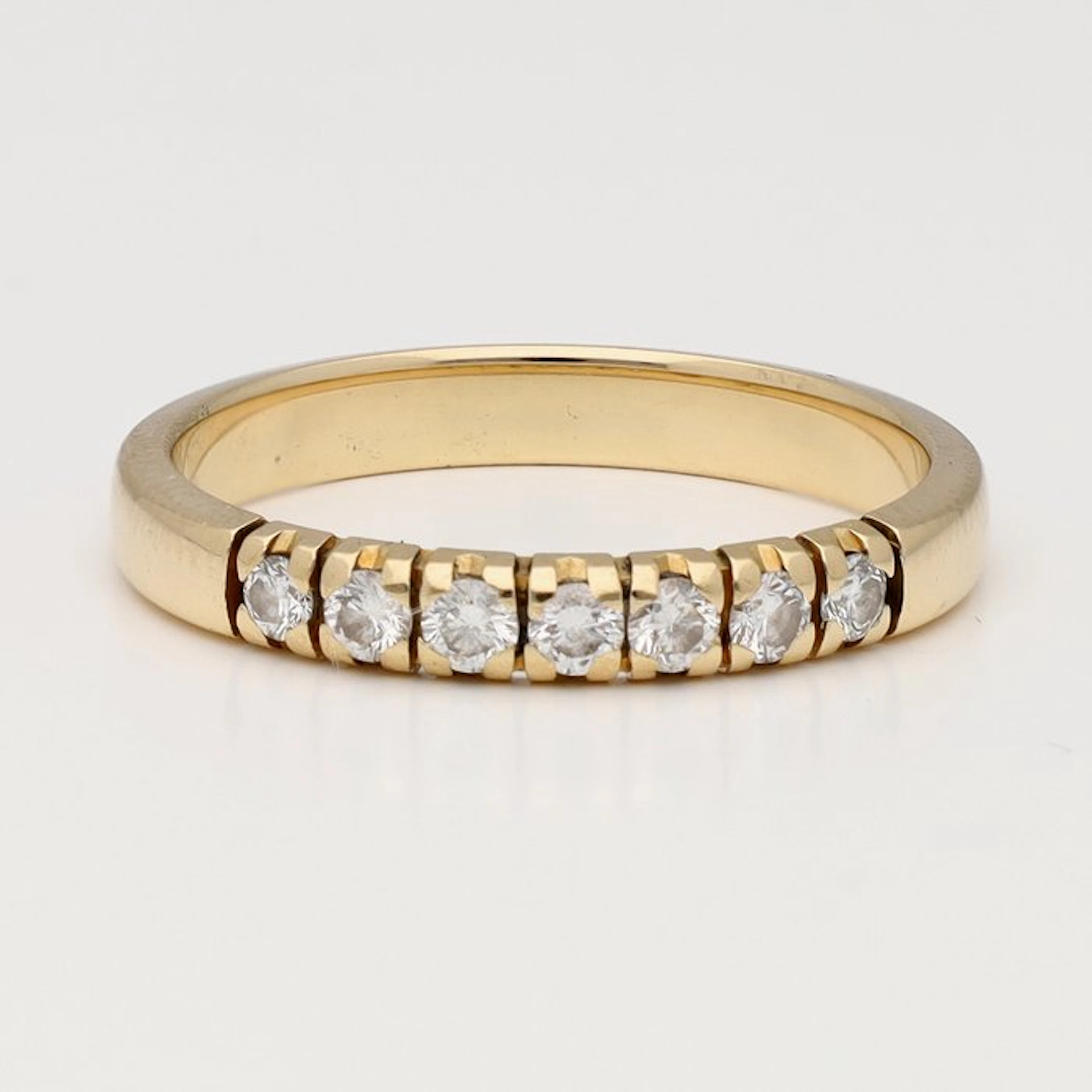 Ring - 14 kt. Yellow gold - 0.21ct. tw. Diamond (Natural)