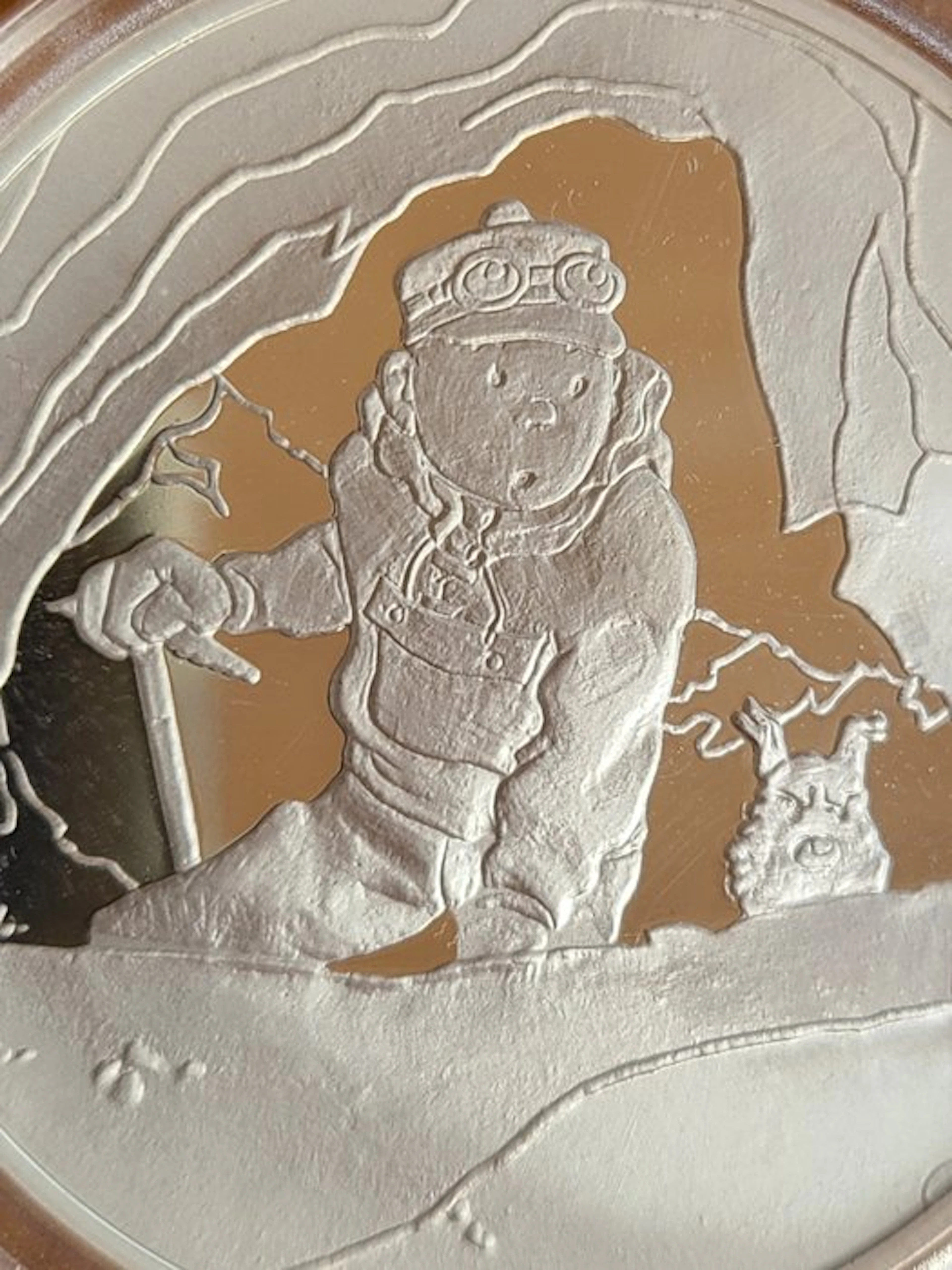 Tintin - 2 Tintin silver medal - Monnaie de Paris - 1993