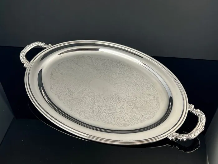 Oneida Silversmiths - Tray - Rococo Revival handles...