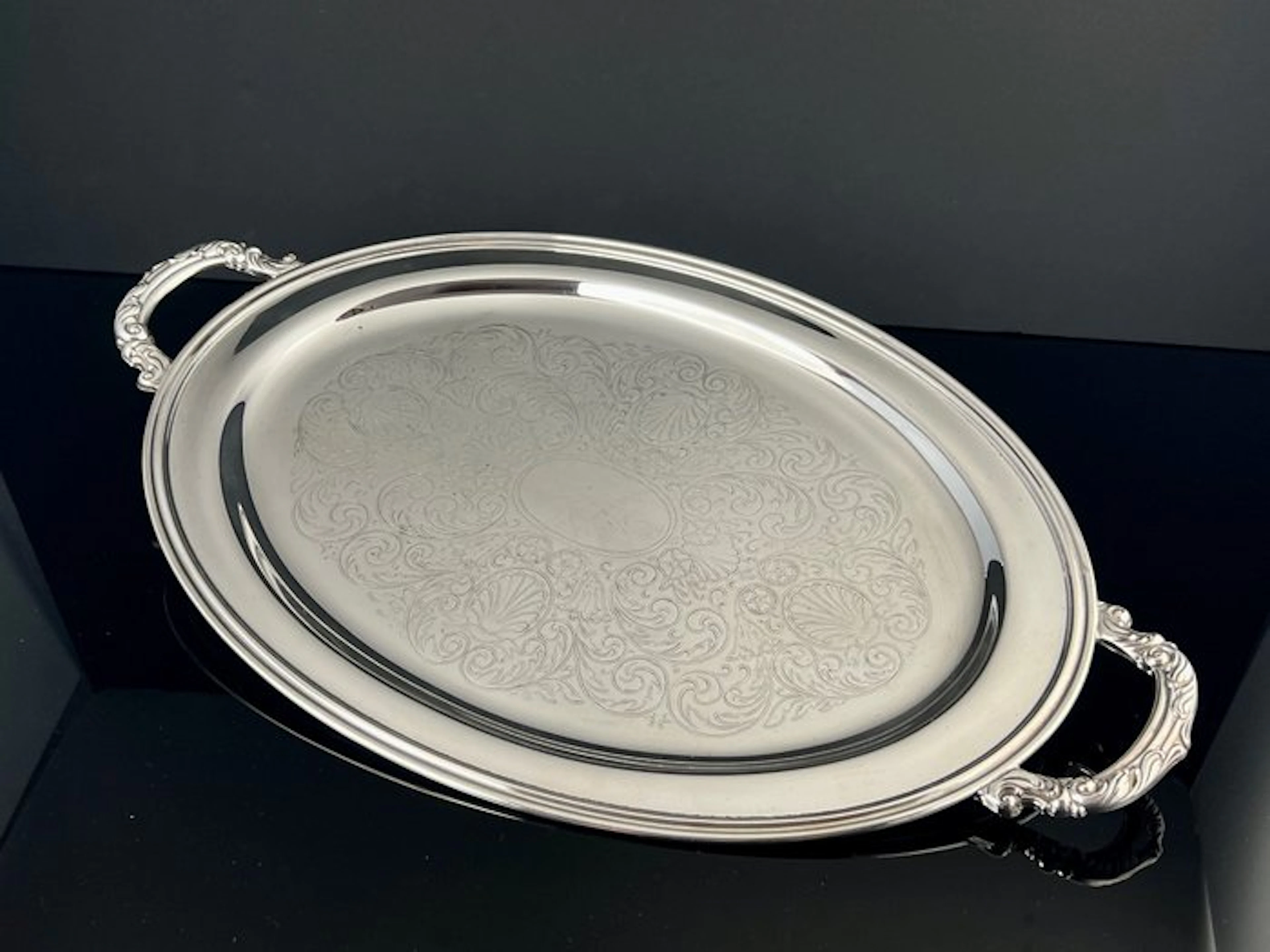 Oneida Silversmiths - Tray - Rococo Revival handles...