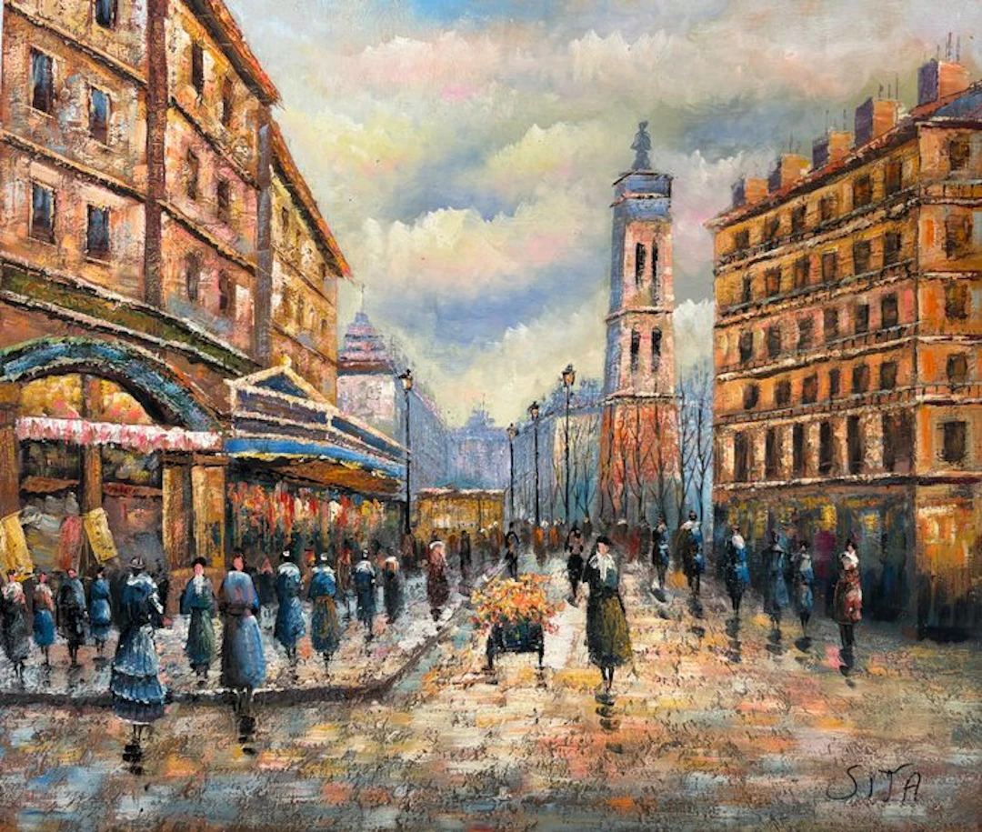 Sita Walter (1975-) - Promenade dans la Ville