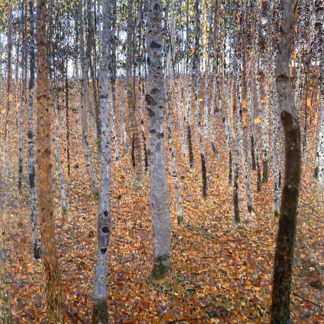 Gustav Klimt (after) - Beech Forest I - Fine art giclée - 40x39 -