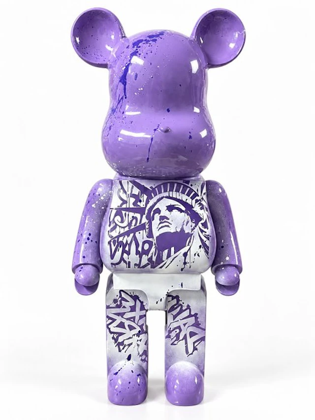 Daluxe Art - 1999 • XXL Pop Art Teddybear – 80 cm | Purple Liberty Edition