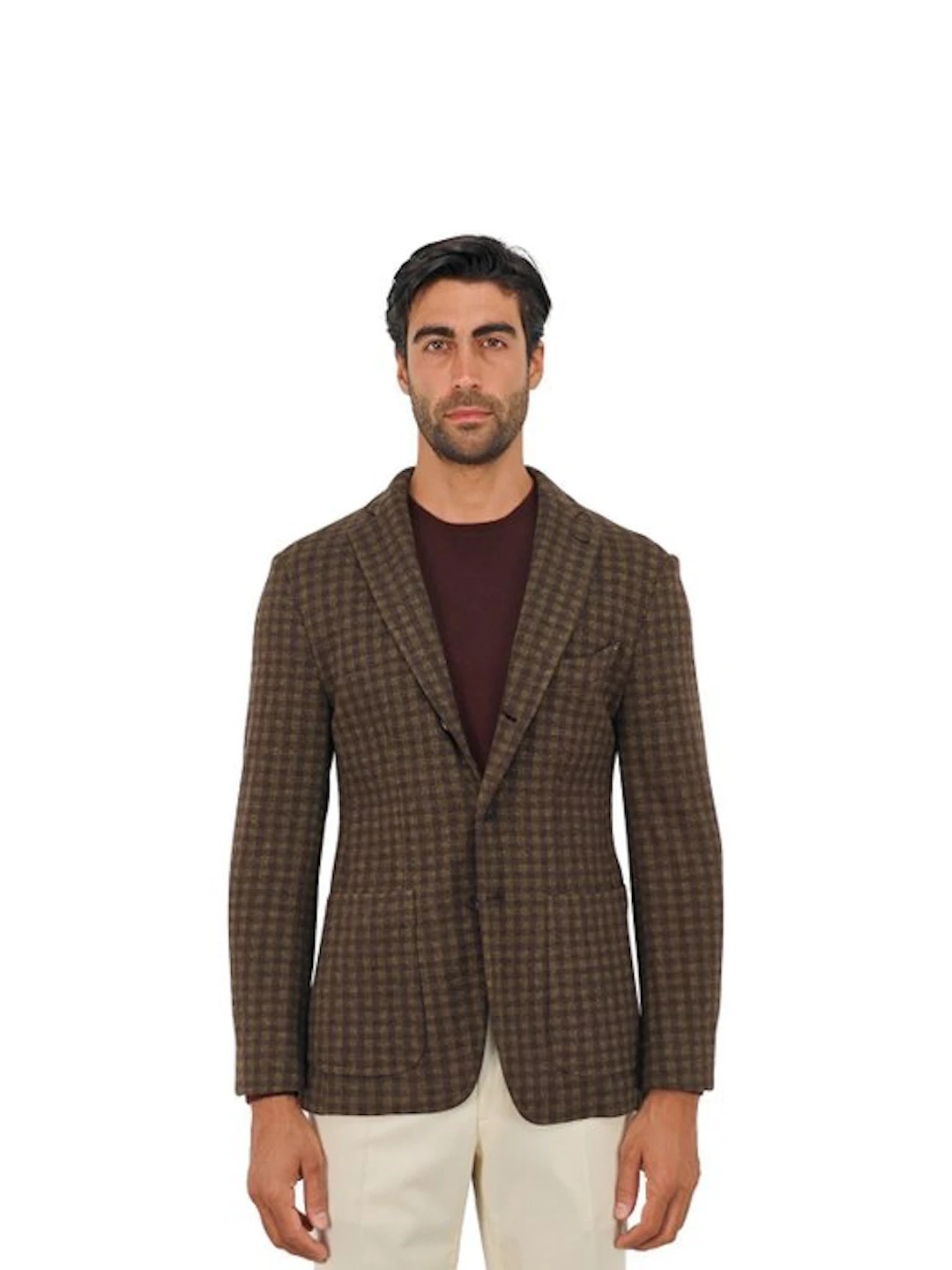 RUBINACCI NAPOLI - 54 IT - Green / Brown Checks Unlined...