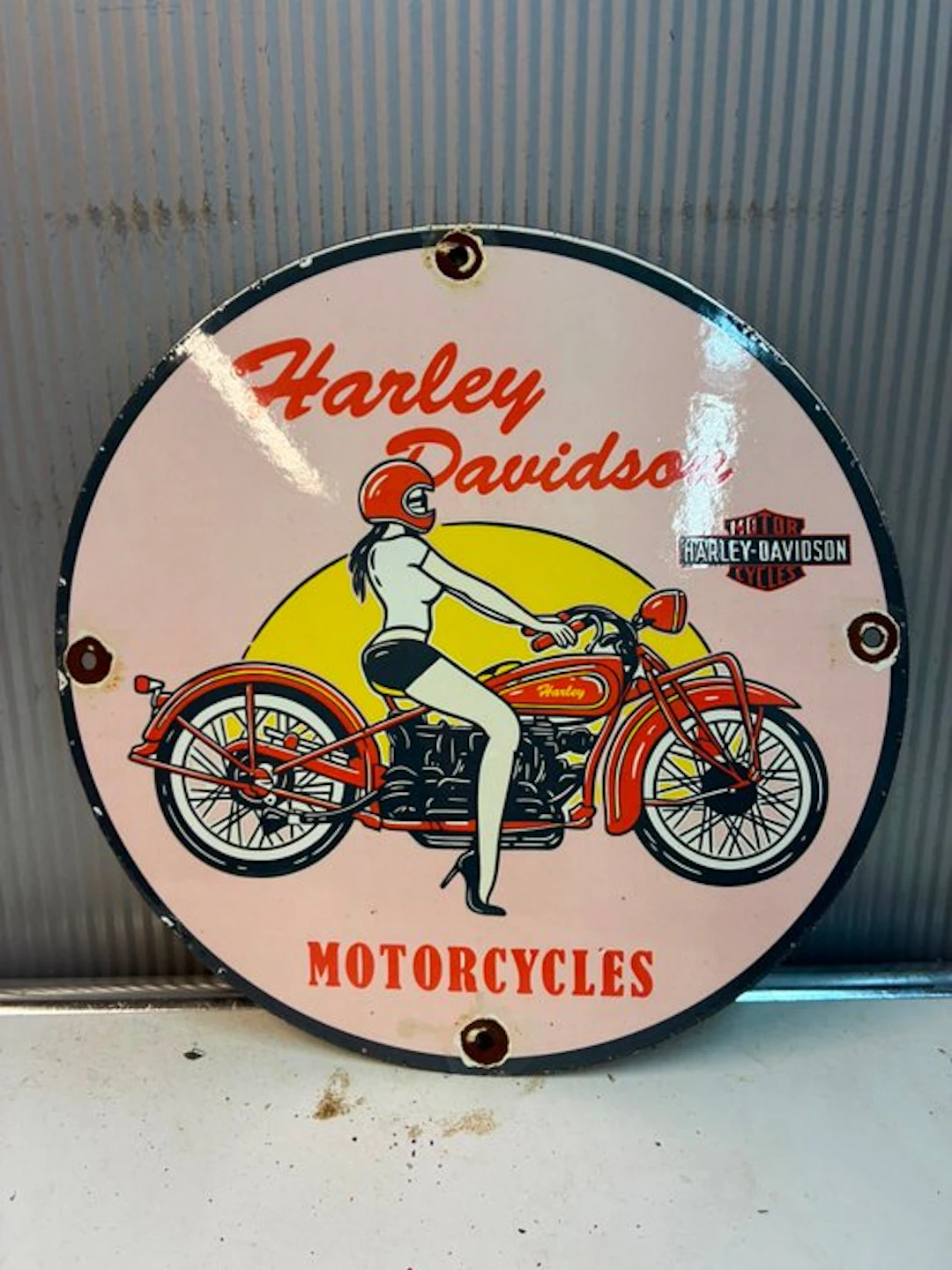 Harley-Davidson Motorcycles – Klassiek Motor Emaille...