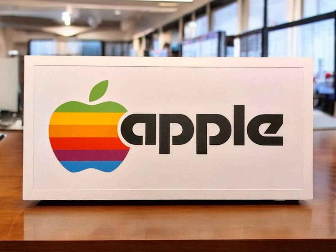 Apple - Lighted sign - Apple lightbox advertising sign "...