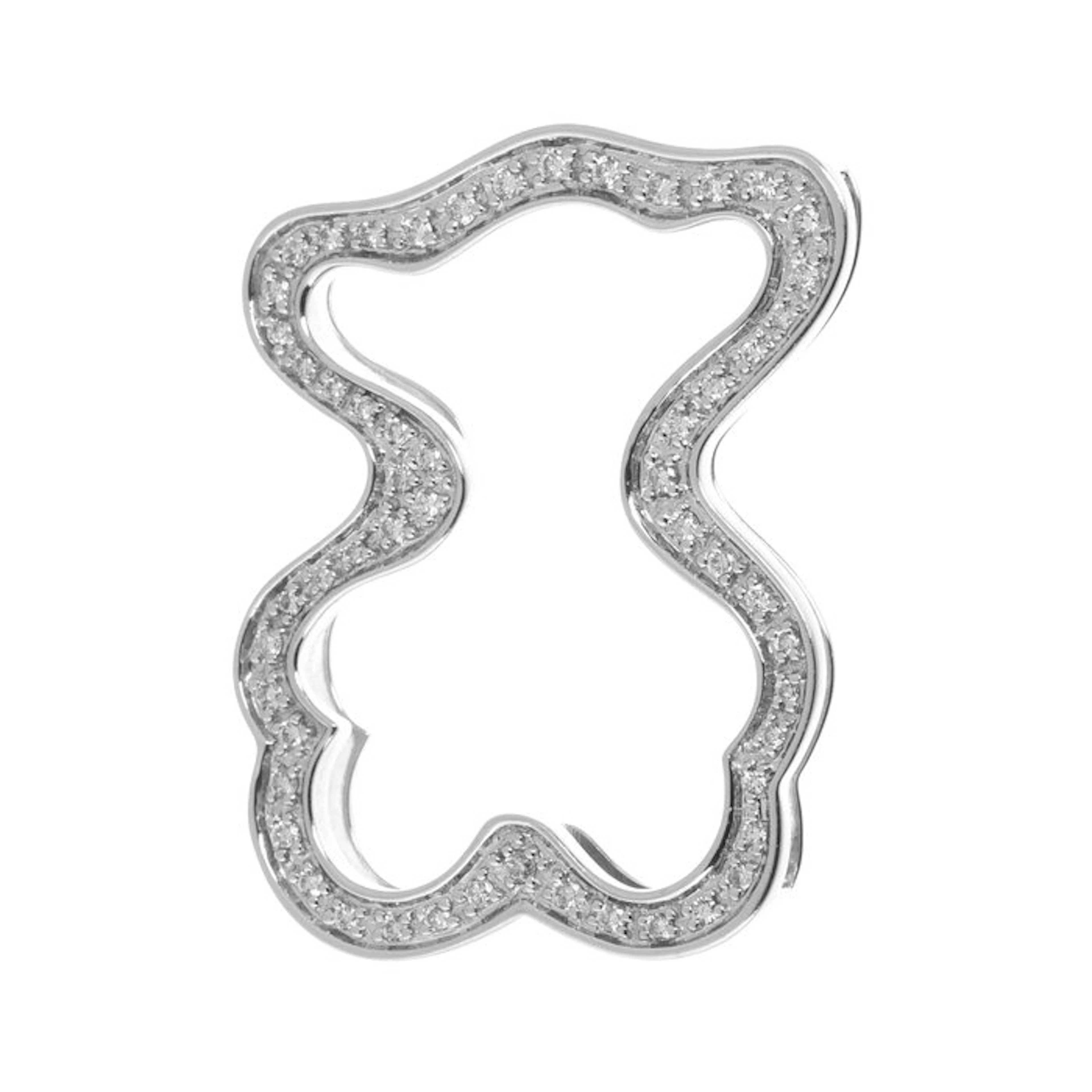 Tous - Pendant - 18 kt. White gold Diamond (Natural)