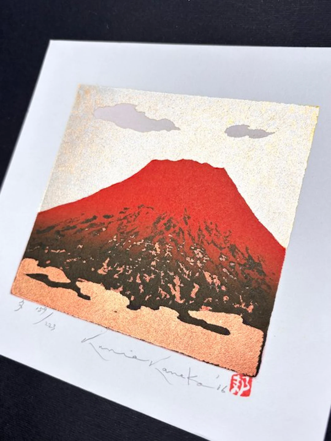 Red Mt. Fuji - “Yū 夕” (Evening) - Limited 159/223...