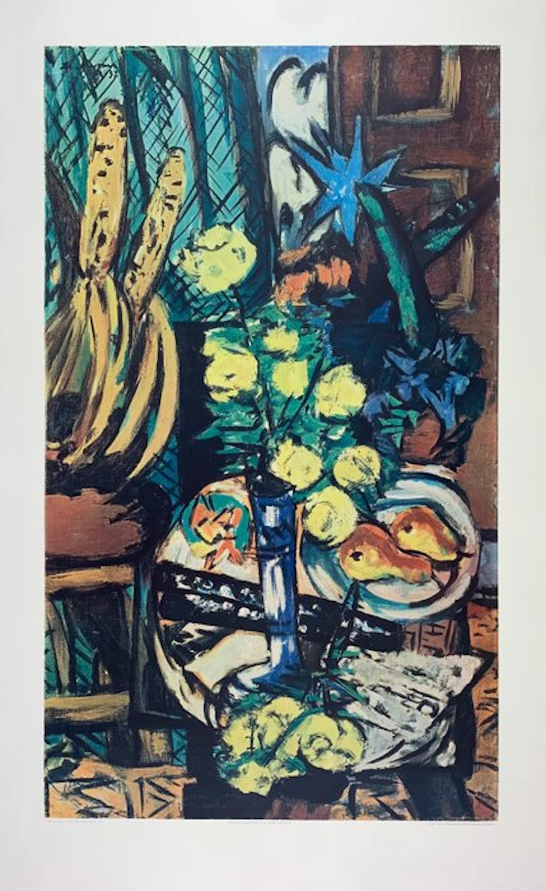 Max Beckmann - Gelbe Rosen Yellow Roses - Lichtdruck /...