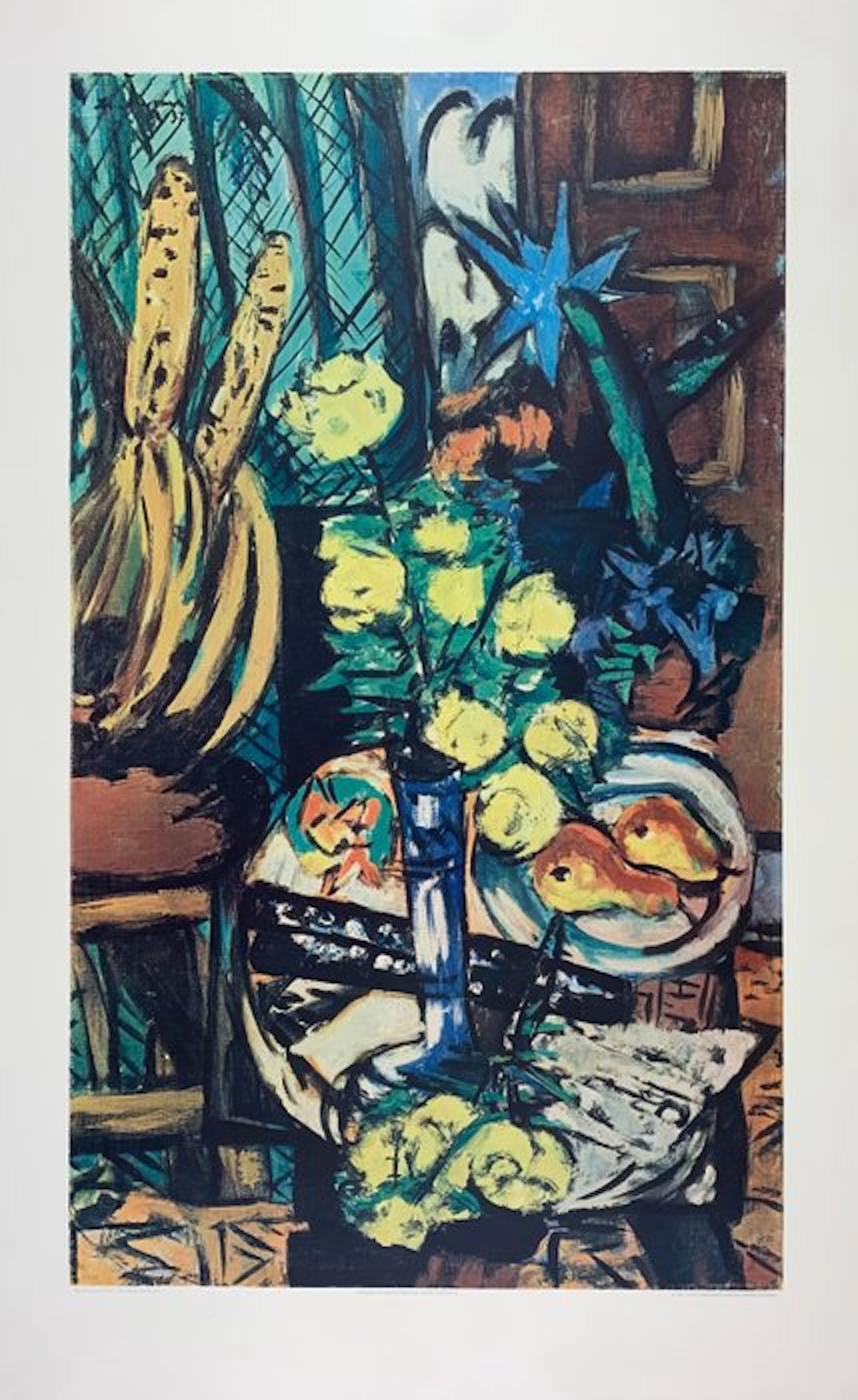Max Beckmann - Gelbe Rosen Yellow Roses - Lichtdruck /...