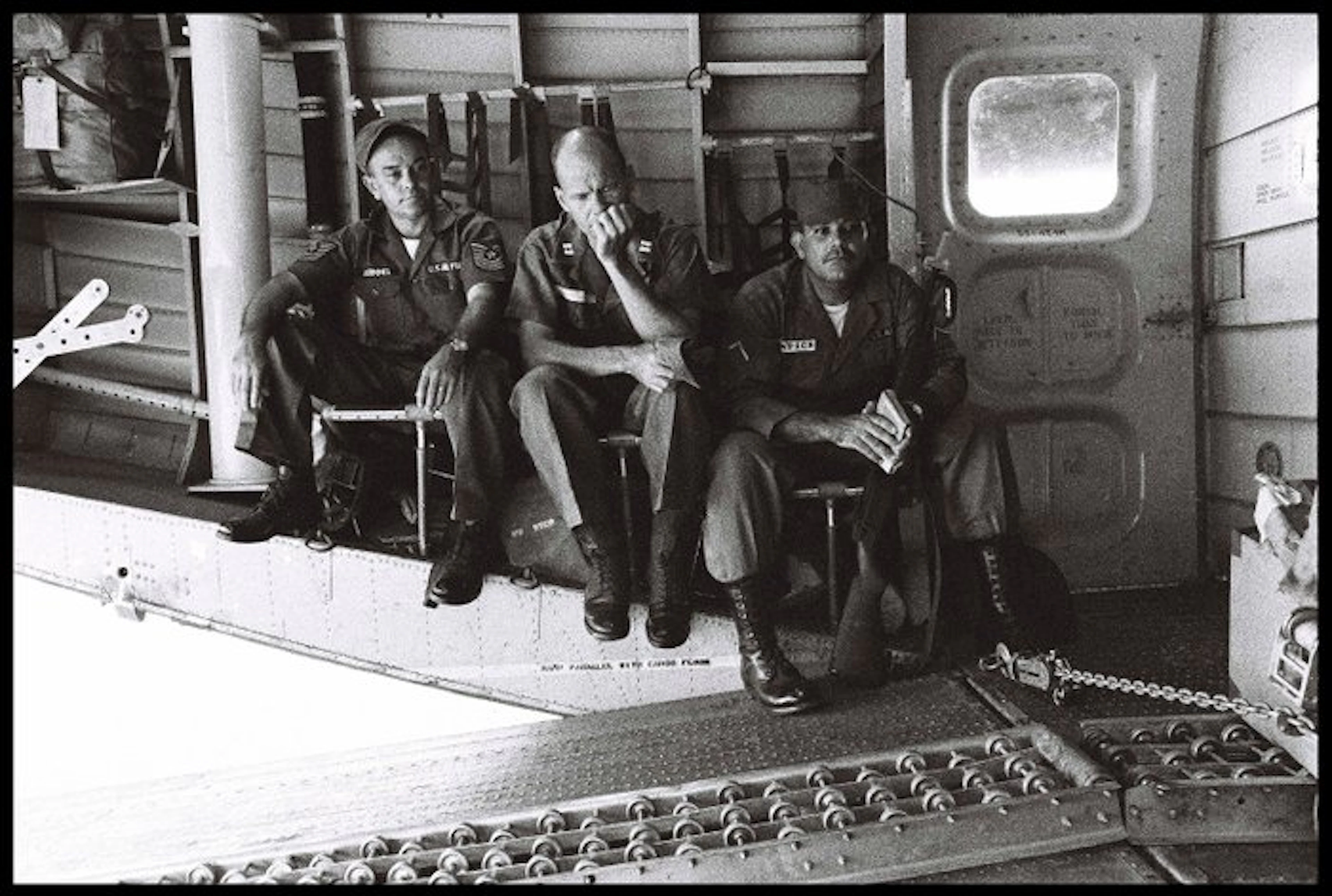 Michael Joseph (1941-) - Waiting in the aircraft, Vietnam 1964