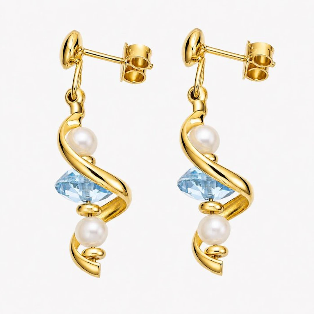 No reserve price - Earrings - 18 kt