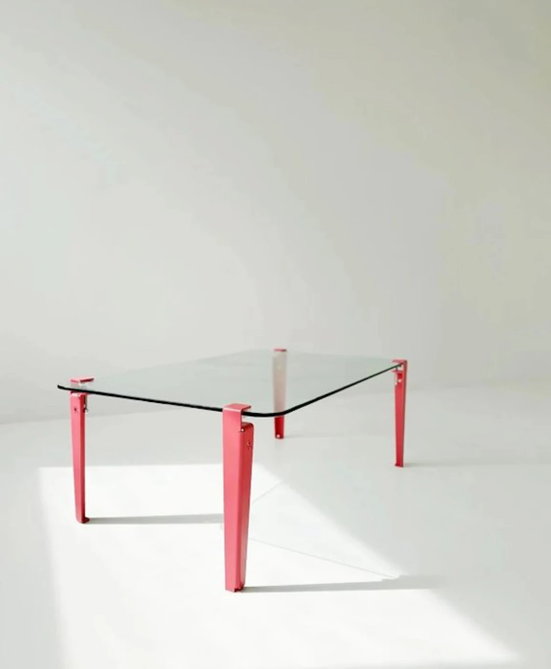 Coffee table - Glass, Aluminium