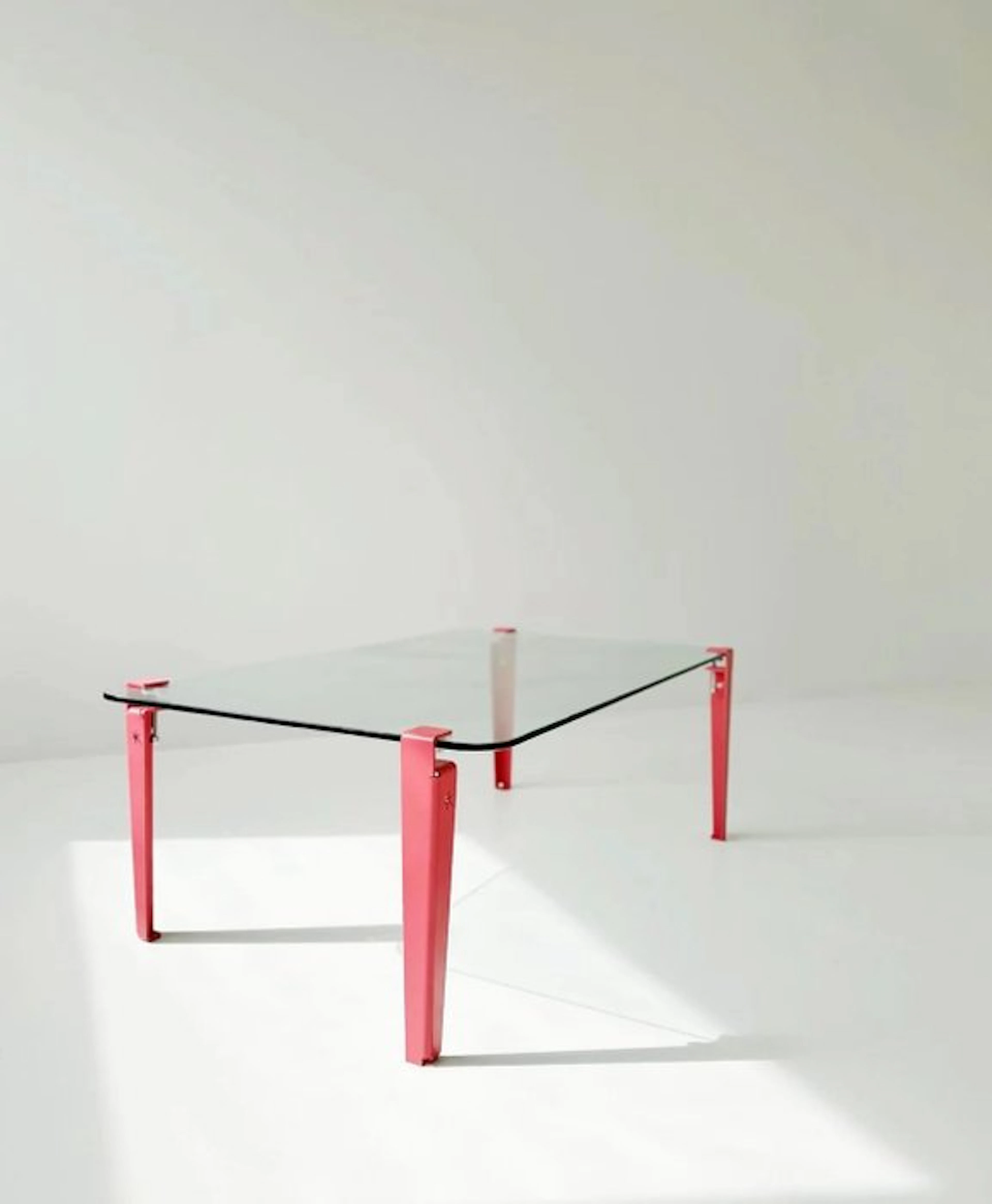 Coffee table - Glass, Aluminium