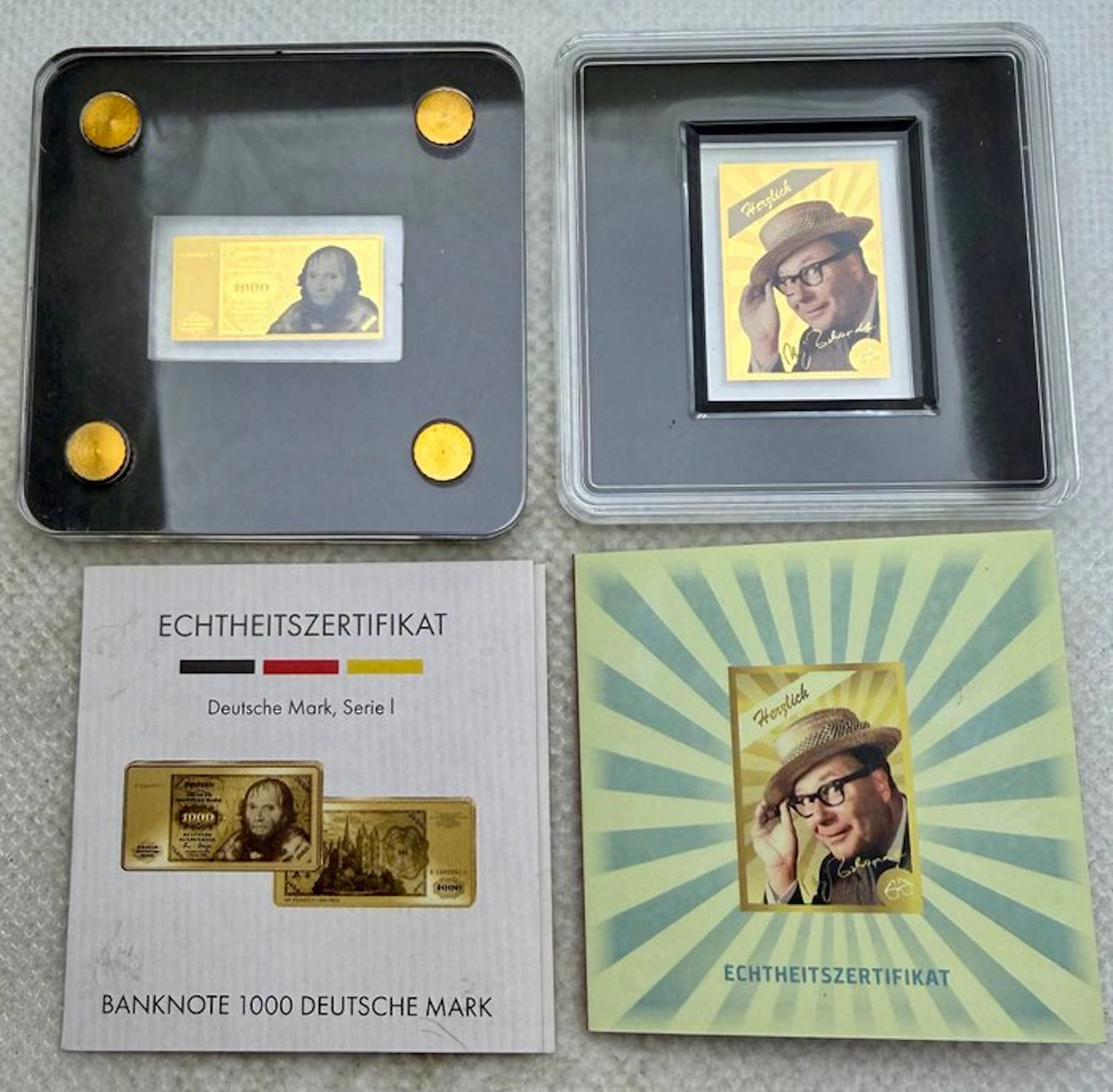 Germany. Gold bar ND 1000 mark & Echtheitszertifikat