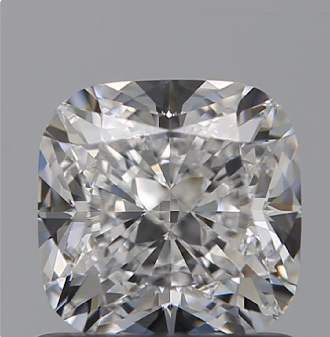 1 pcs Diamond (Natural) - 1.01 ct - Cushion - D...