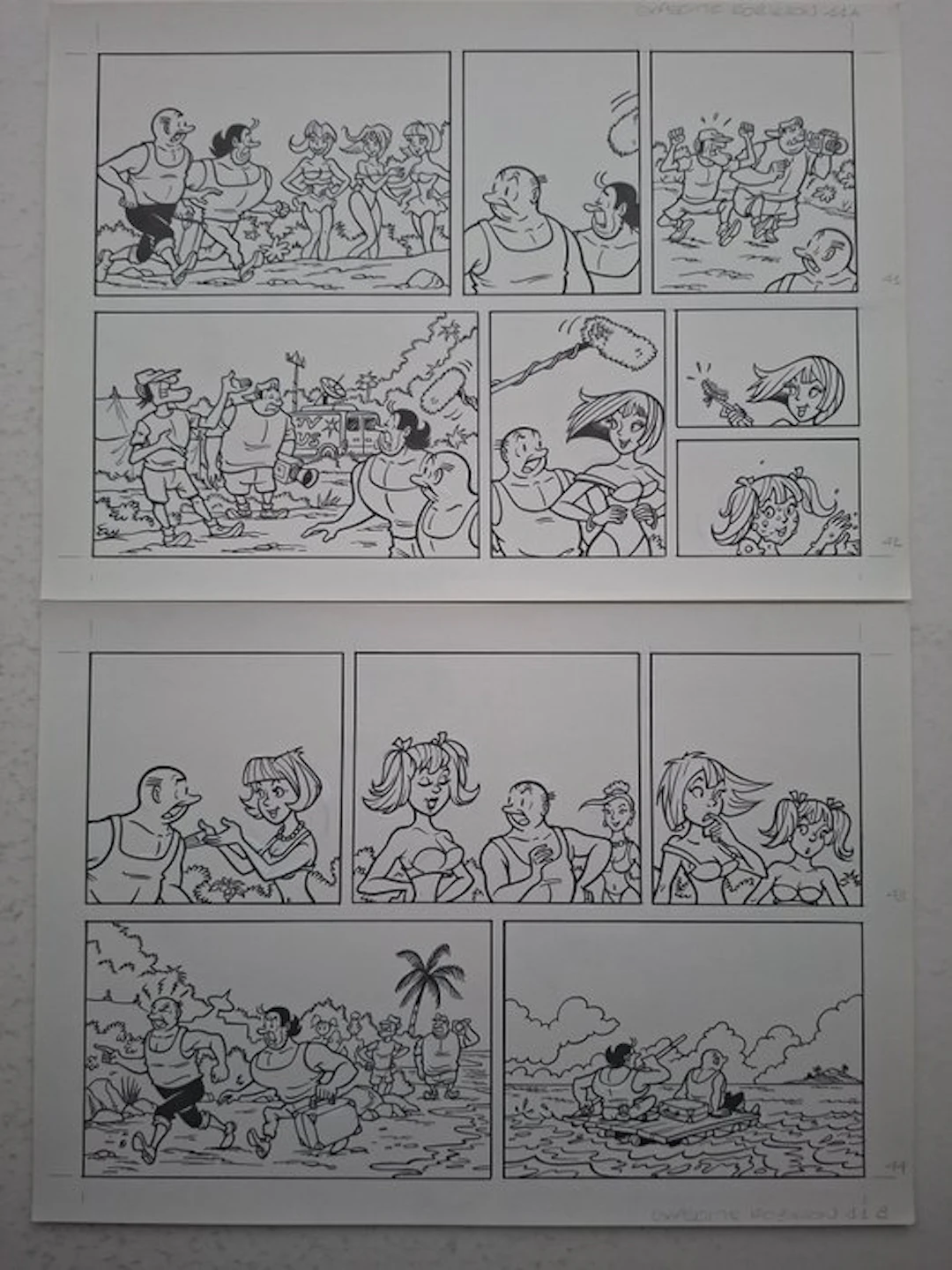 Luc Morjaeu - 1 Original page - Suske en Wiske...