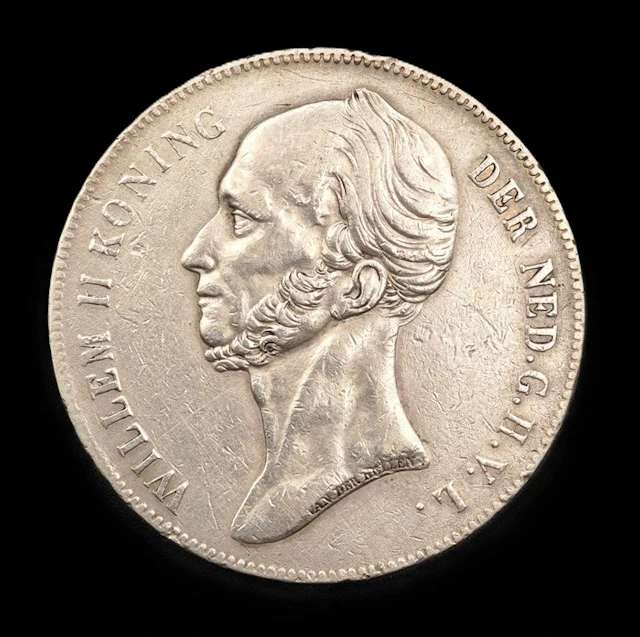 Netherlands. Willem II. 2 1/2 Gulden 1841