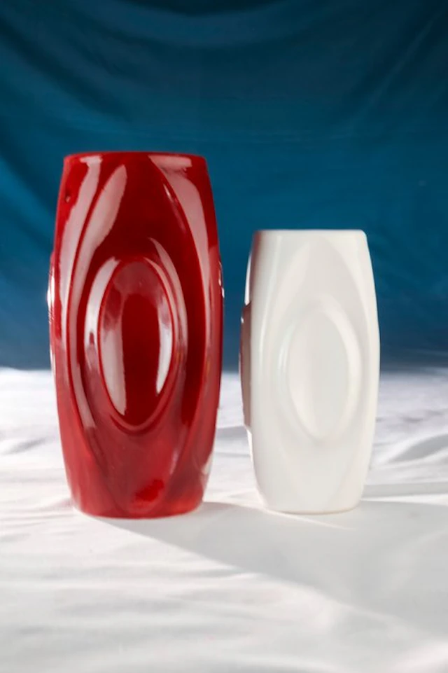 Rudolfova Hut - Frantisek Vizner - Vase (2) - Ceramic - Lens vase