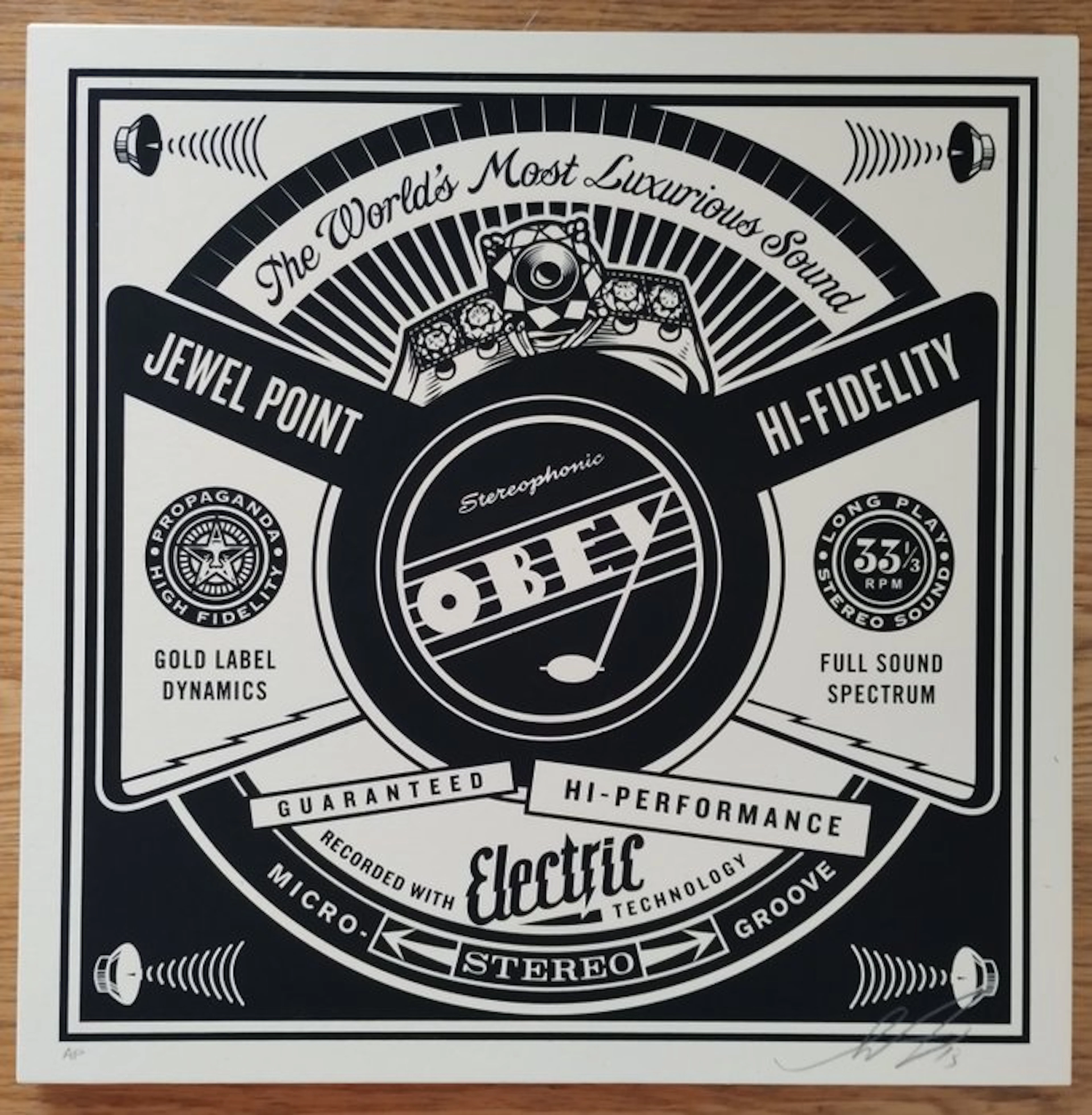 Shepard Fairey (OBEY) (1970) - Luxurious Sounds (artist proof)