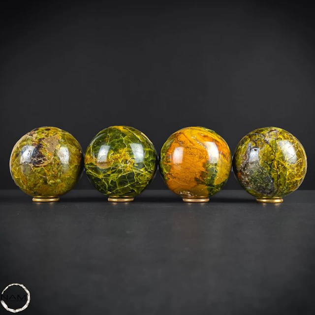 Green Opal Sphere Set – Vibrant energy in its perfected form- 2033.13 g - (4)