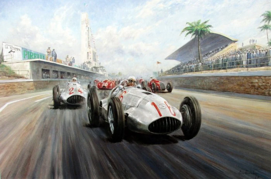 Mercedes-Benz W165 #16 & 24 H.Lang/R.Caraccciola First...