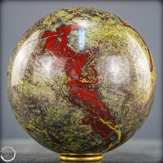 Rare Natural Dragon Blood Jasper Sphere- 4736.15 g