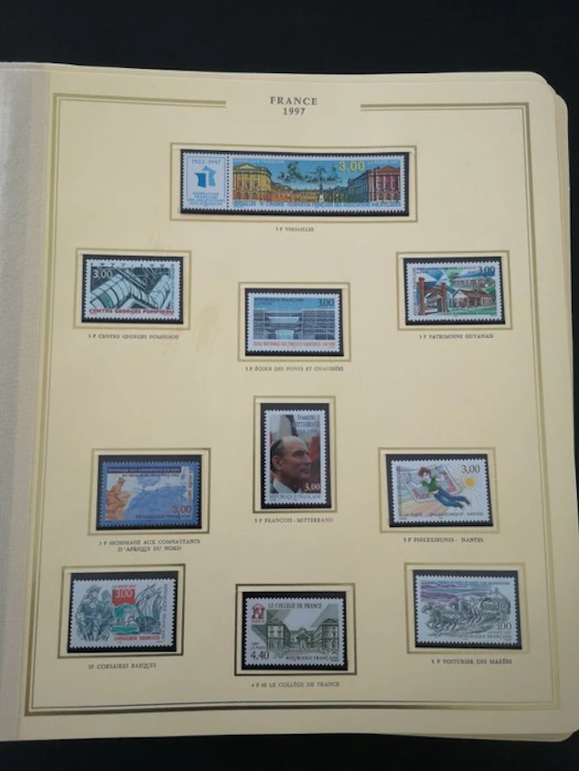 France - Complete set of stamps for the year 1997 (with...
