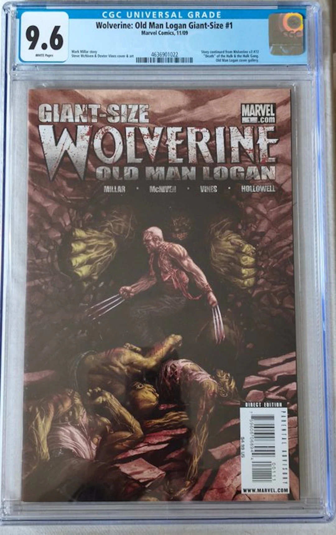 Wolverine - Old man Logan Giant-Size#1 CGC 9.6 Death of...
