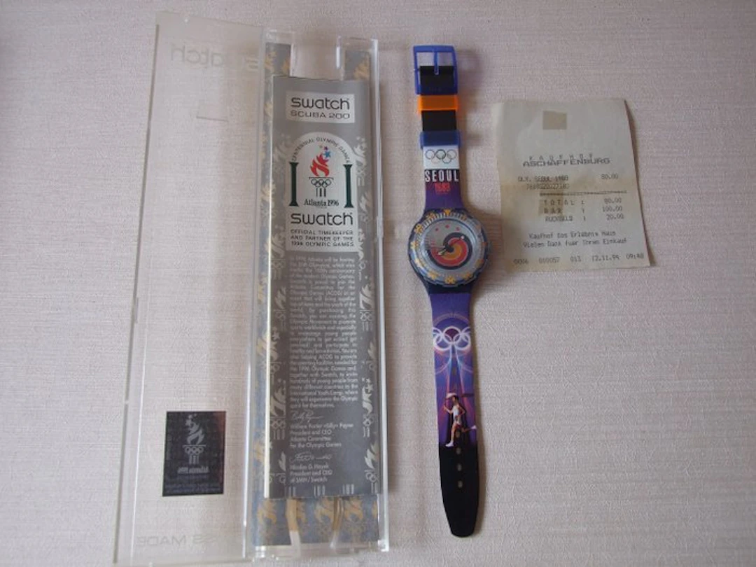 SWATCH Scuba 200 Olympic Special SEOUL 1988 - SDZ 100 - Olympic Games - 1996