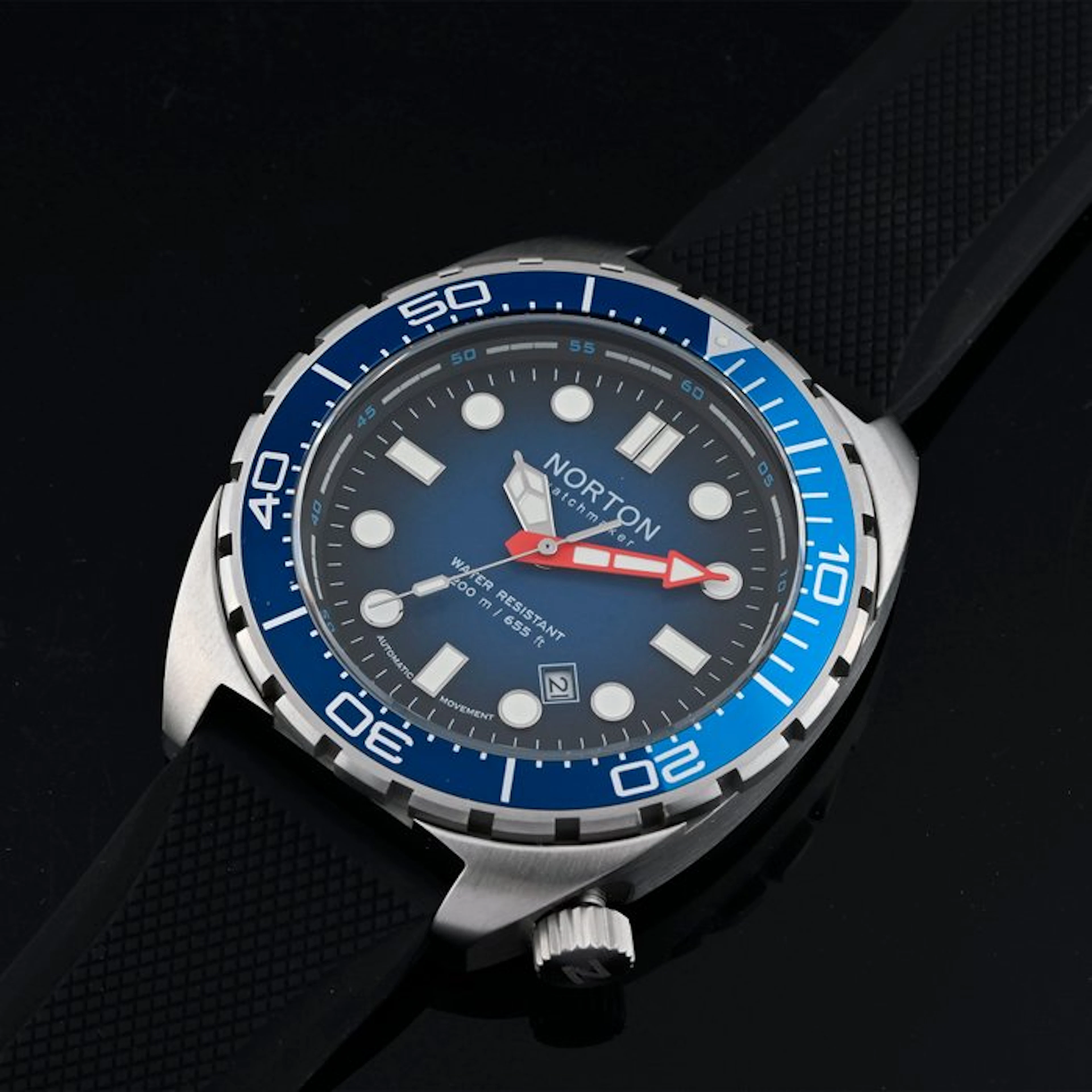 Norton - Marine - Automatic Diver 200M - Vetro Zaffiro...