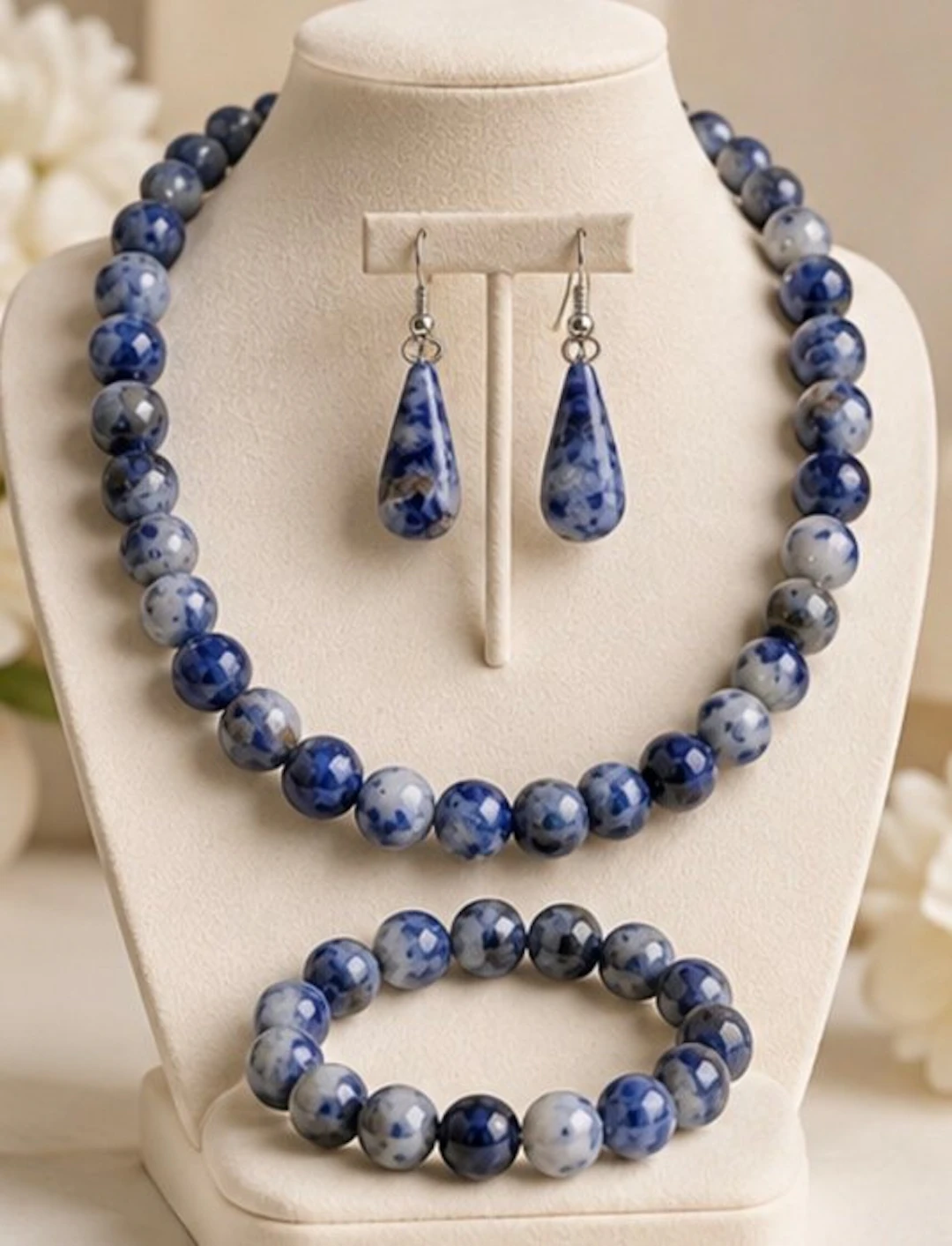 Elegant Blue Lapis Lazuli Jewellery Set – Necklace