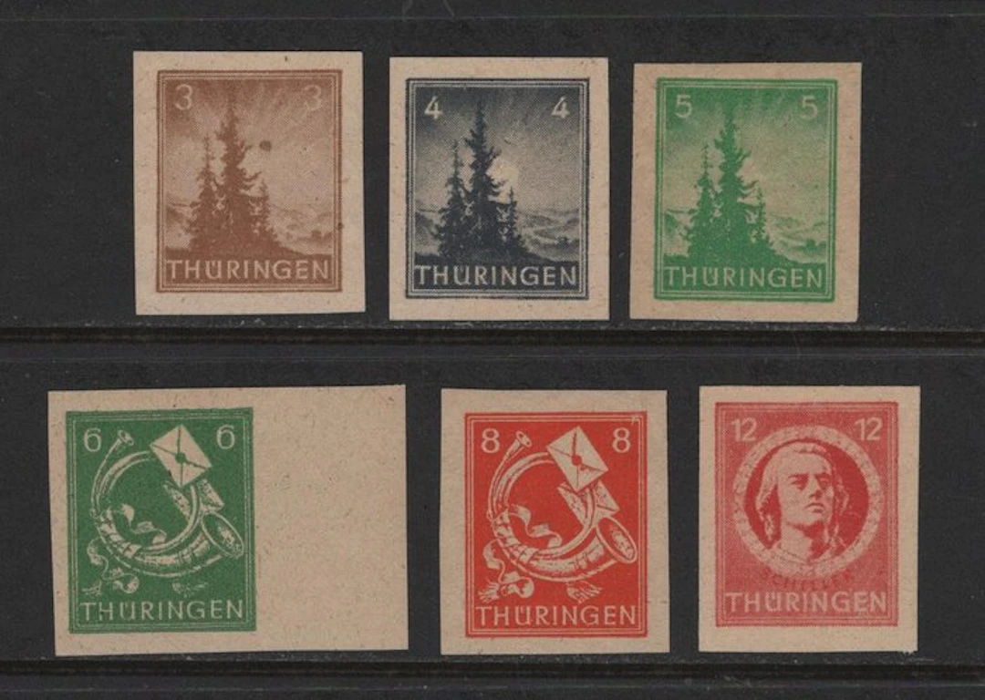 Allied Occupation - Germany (Soviet zone) 1945 - 6 uncounted values