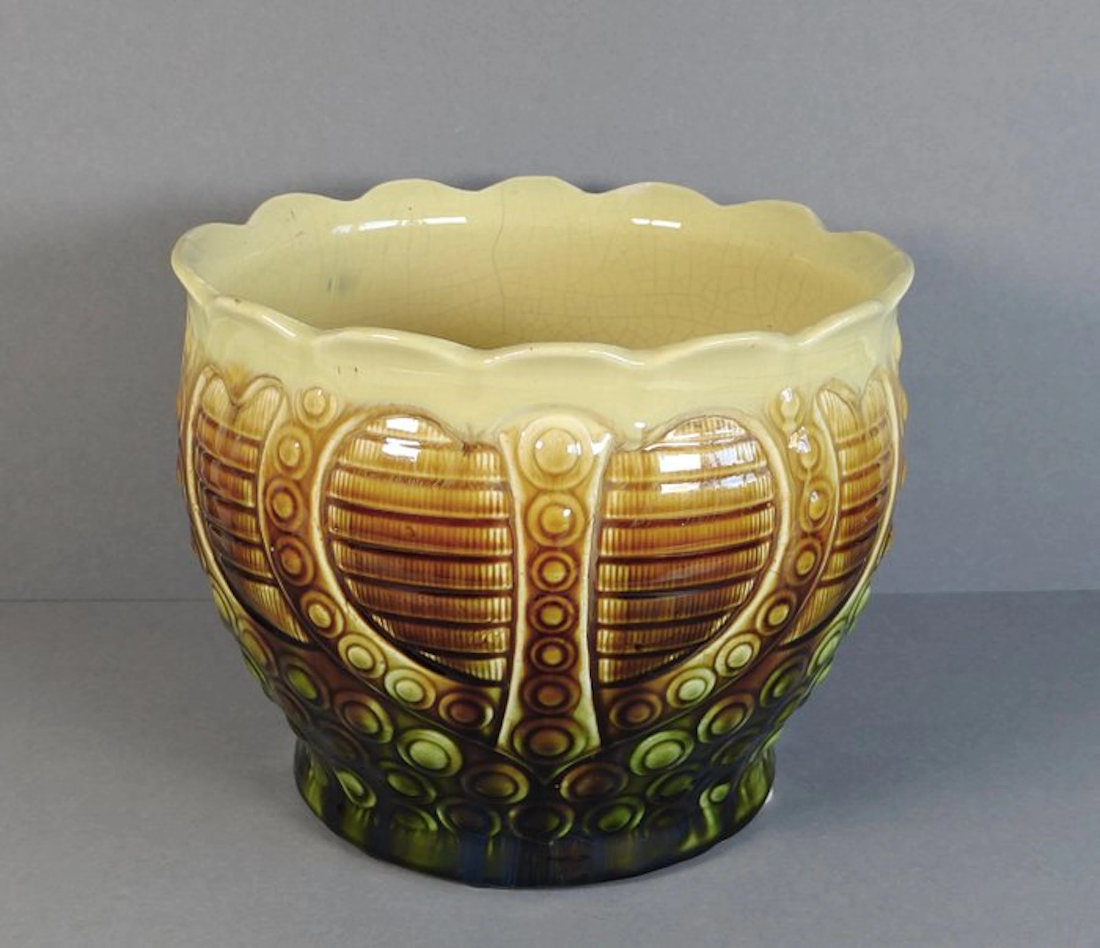 Diamond Pottery (1908-1935) - Flower pot - Earthenware - Cachepot