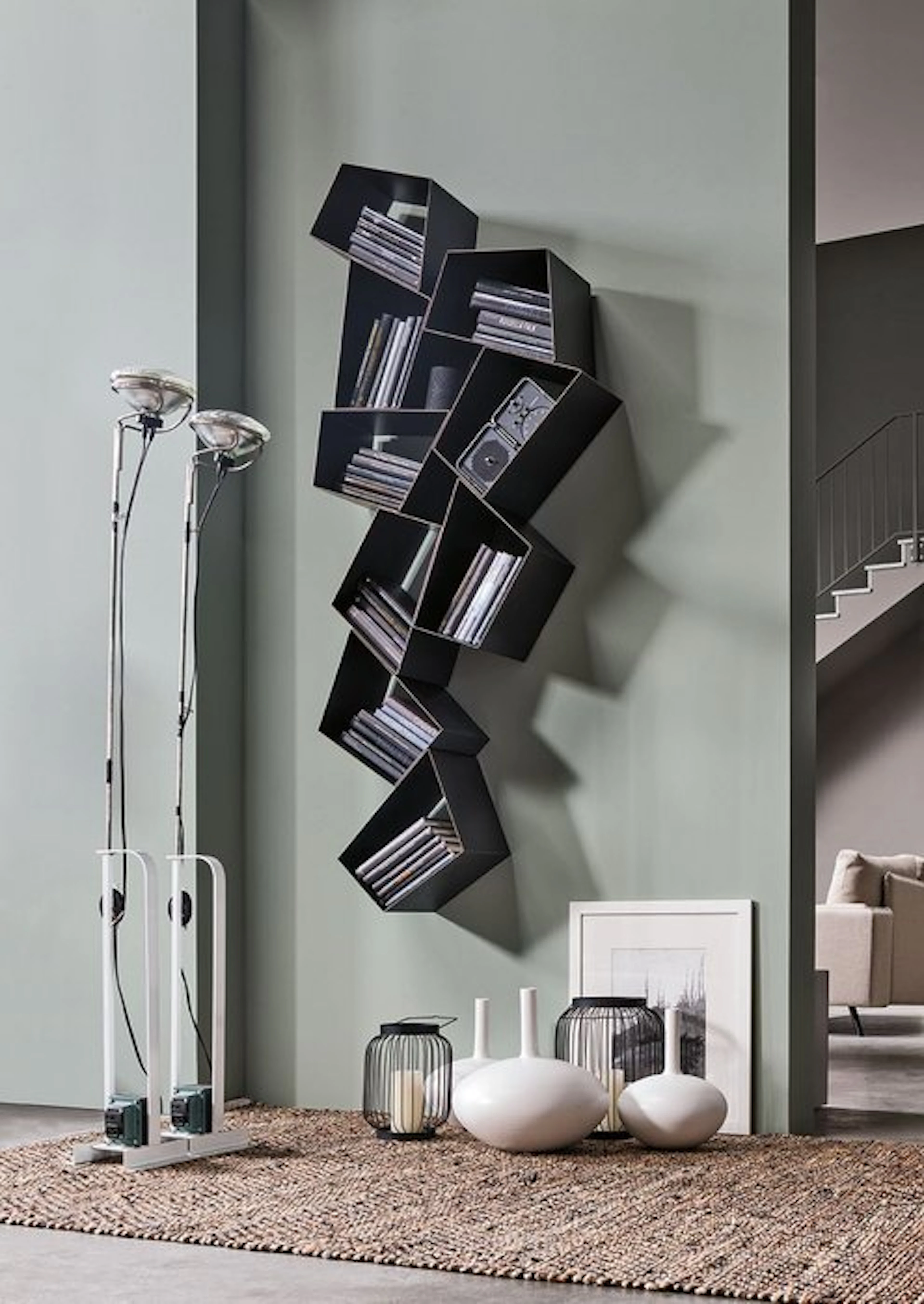 Ronda Design - Diego Collareda - Bookcase - Lamination Blue