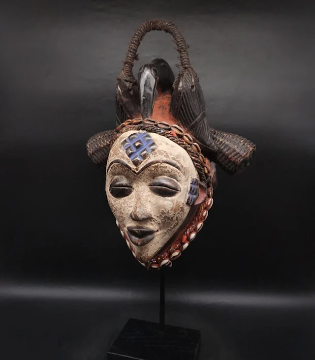 Superb - double-faced mask - Punu - Gabon (No reserve price)