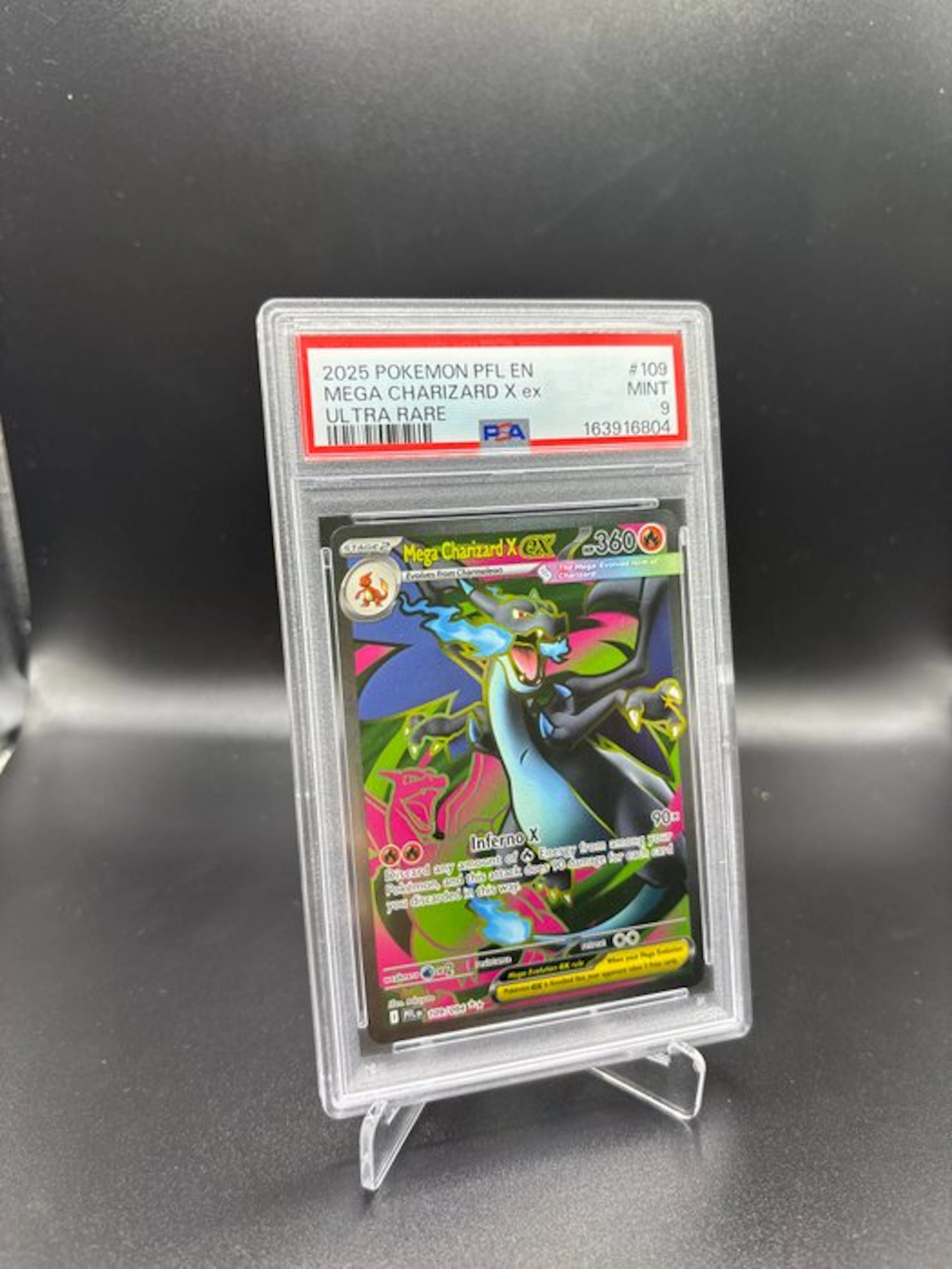 Pokémon - 1 Graded card - Mega Charizard X 109 Phantasmal...