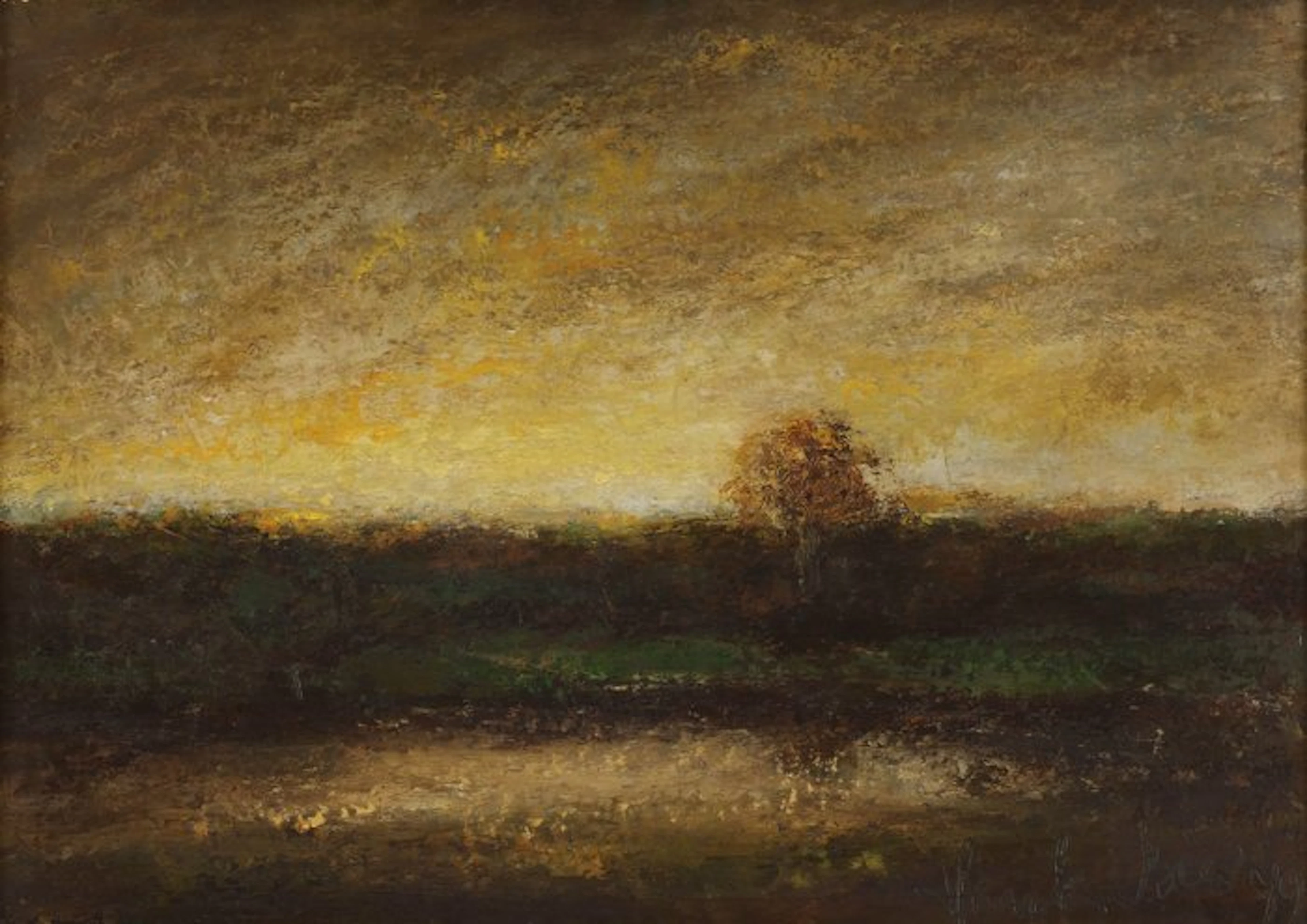 Henk Bies (1928-2006) - Tiel, valavond