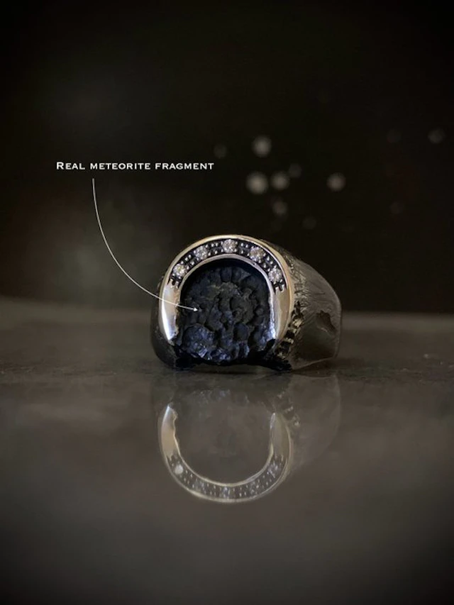 Hand-forged sterling silver ring