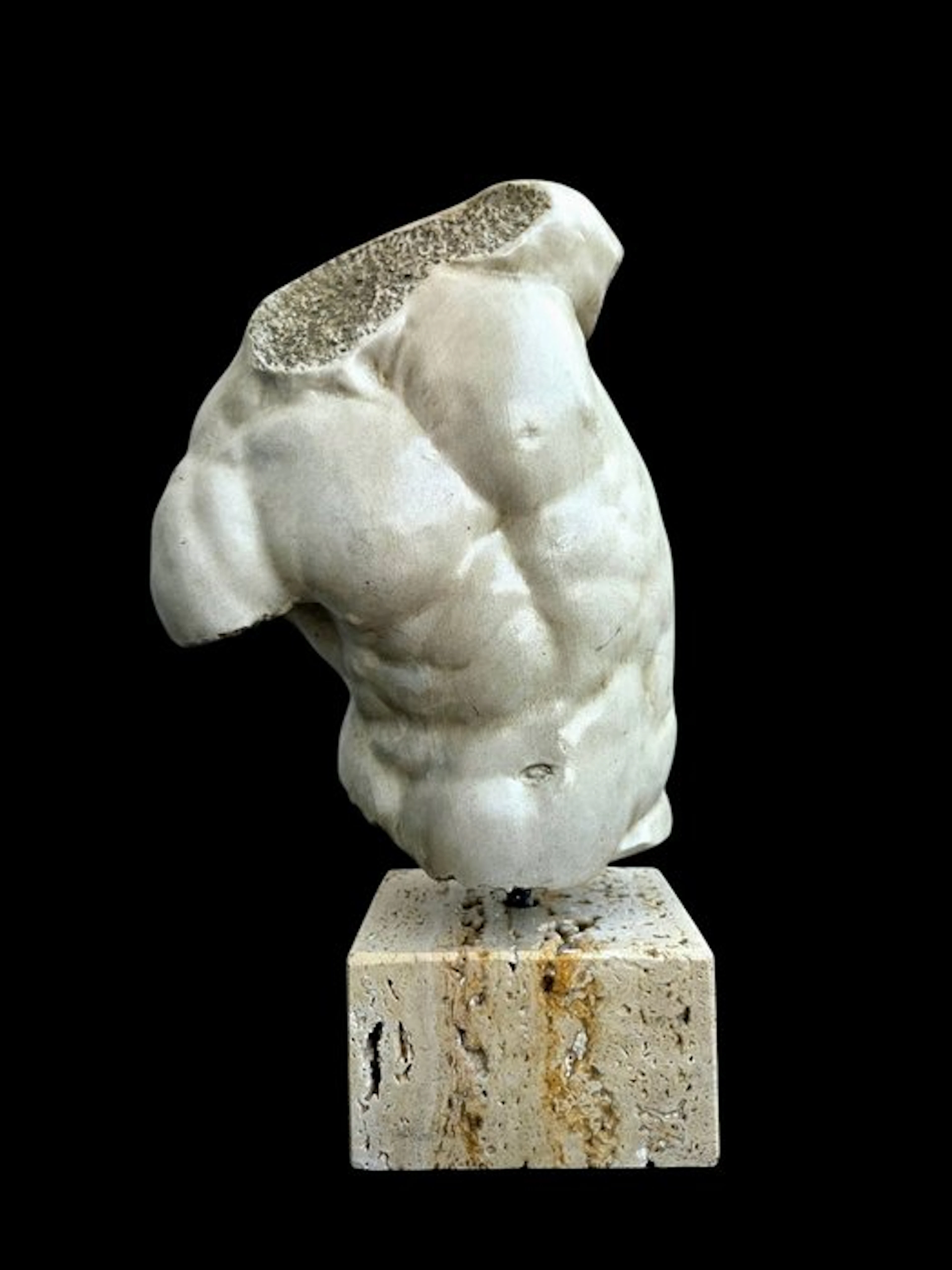 Figure - Torso Gaddi - 33 cm - Marble Powder