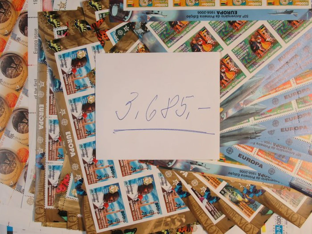 50 Years Europe sheets + miniature sheet 3680.00 Michel...