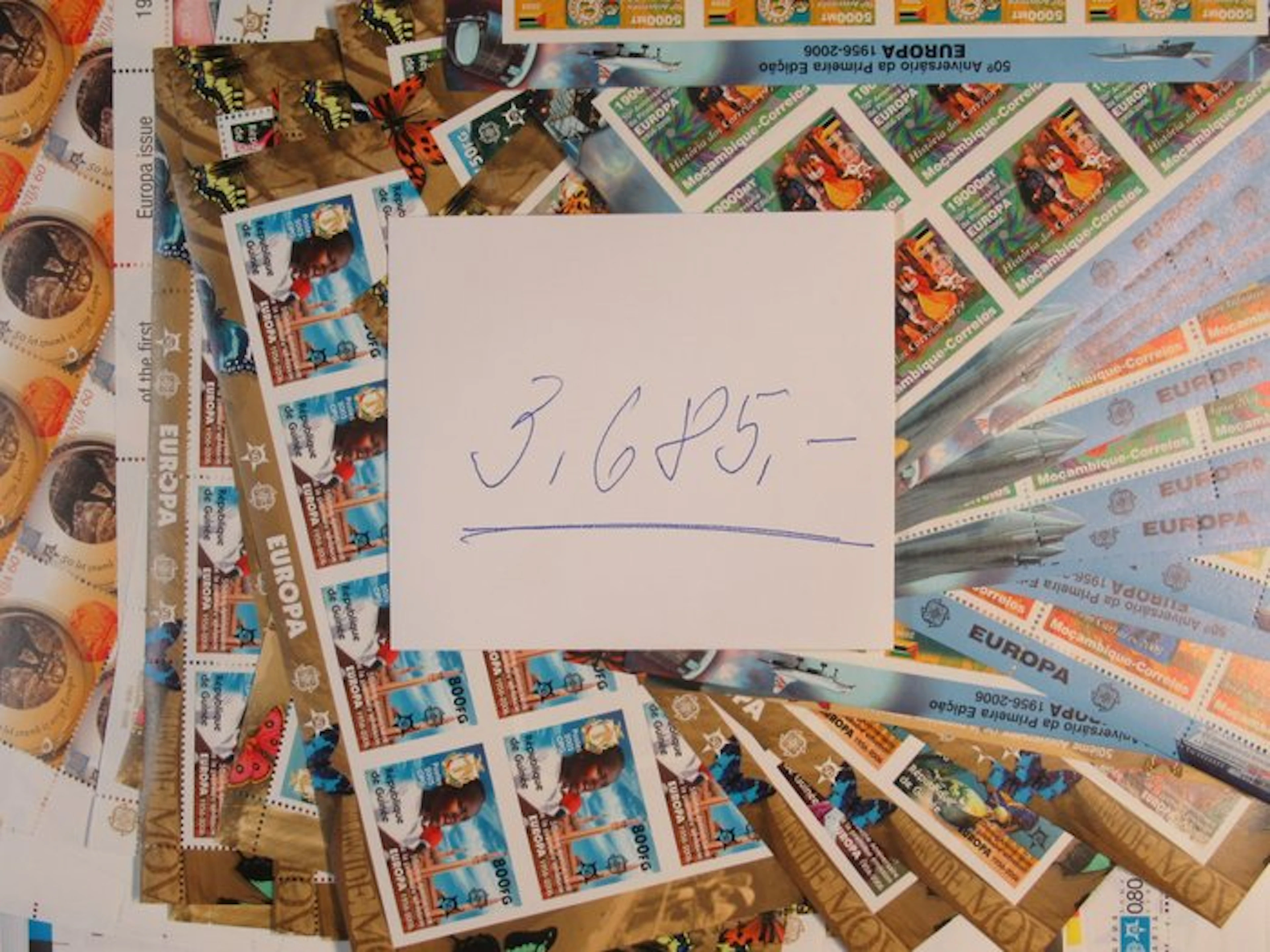 50 Years Europe sheets + miniature sheet 3680.00 Michel...