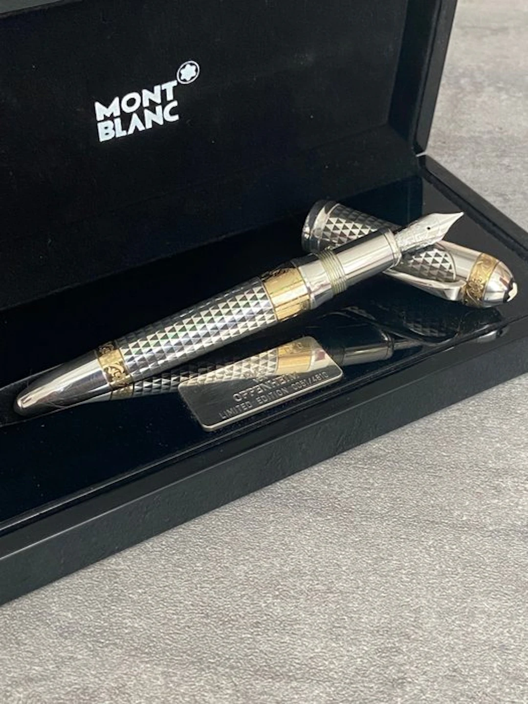 Montblanc - Montblanc Von Oppenheim in argento 925 oro...