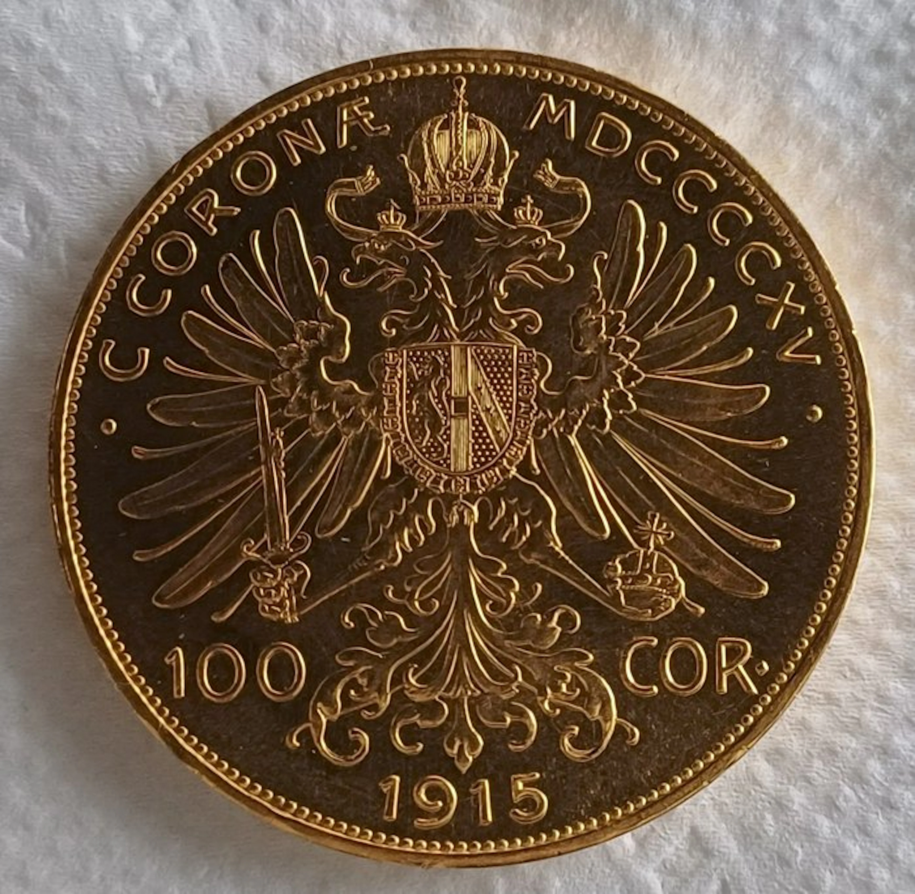 Austria. Franz Joseph I. 100 Korona 1915 / Restrike