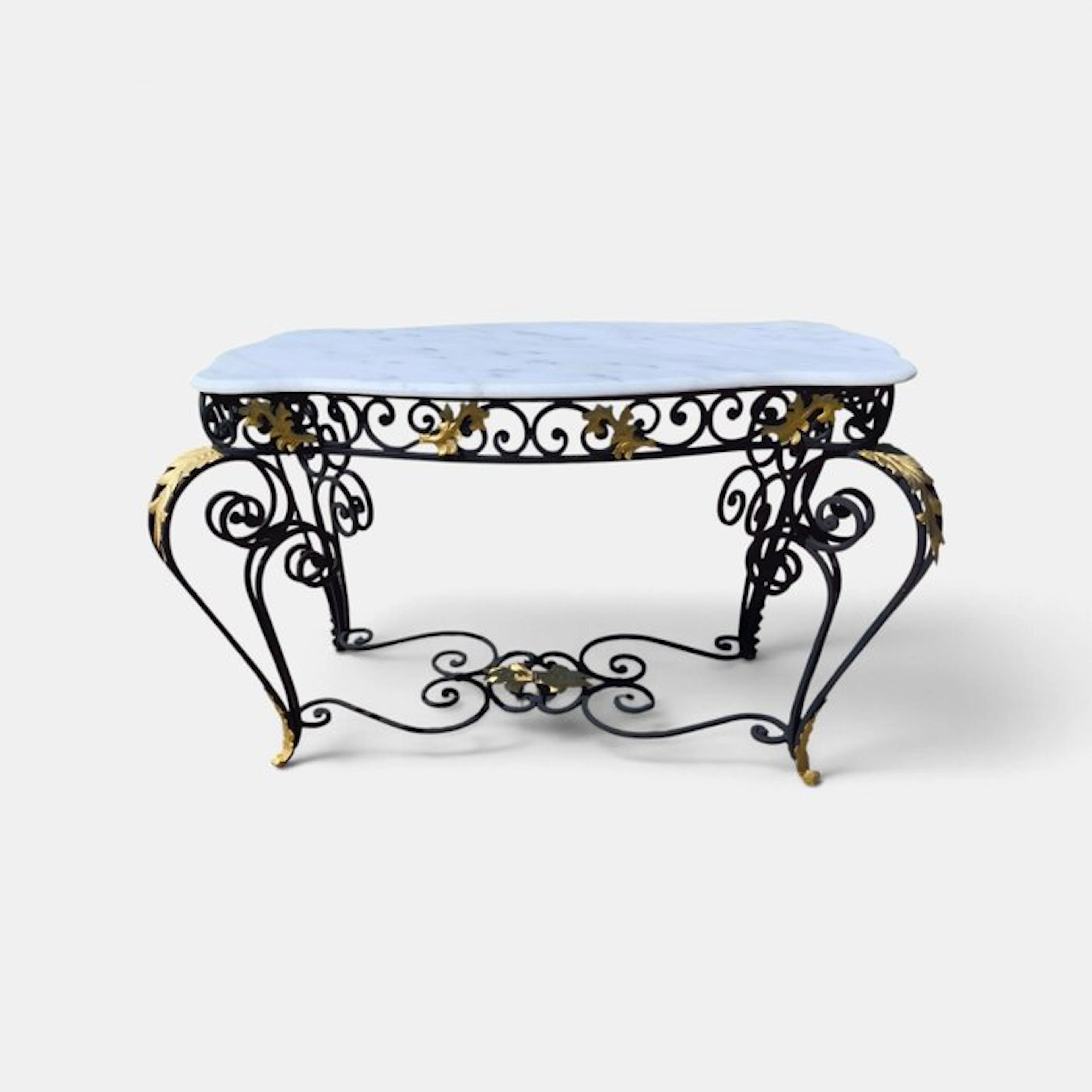 Table - Marble, Iron, Gold