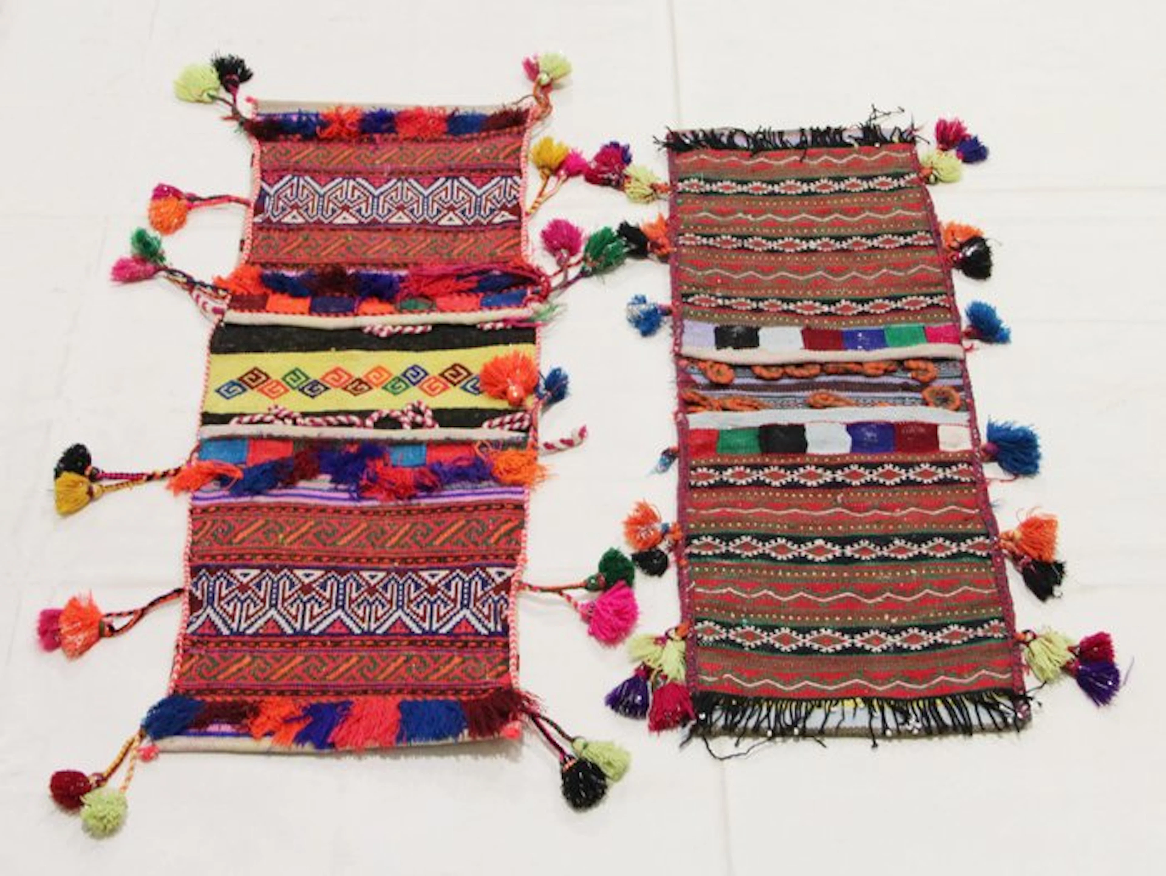 Original hand-knotted salt bag made of genuine wool