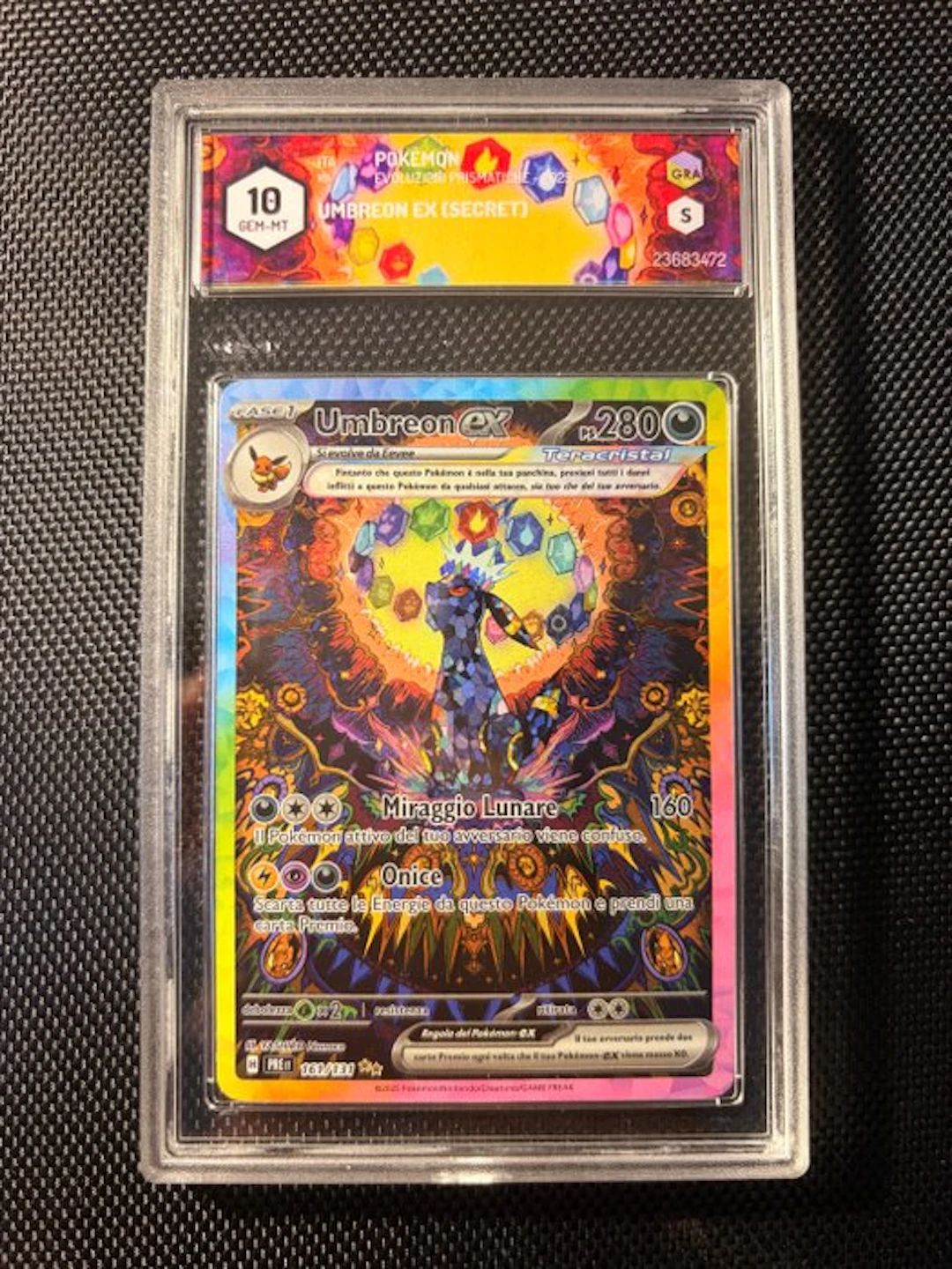 Pokémon - 1 Graded card - Umbreon 161/131 Secret rare