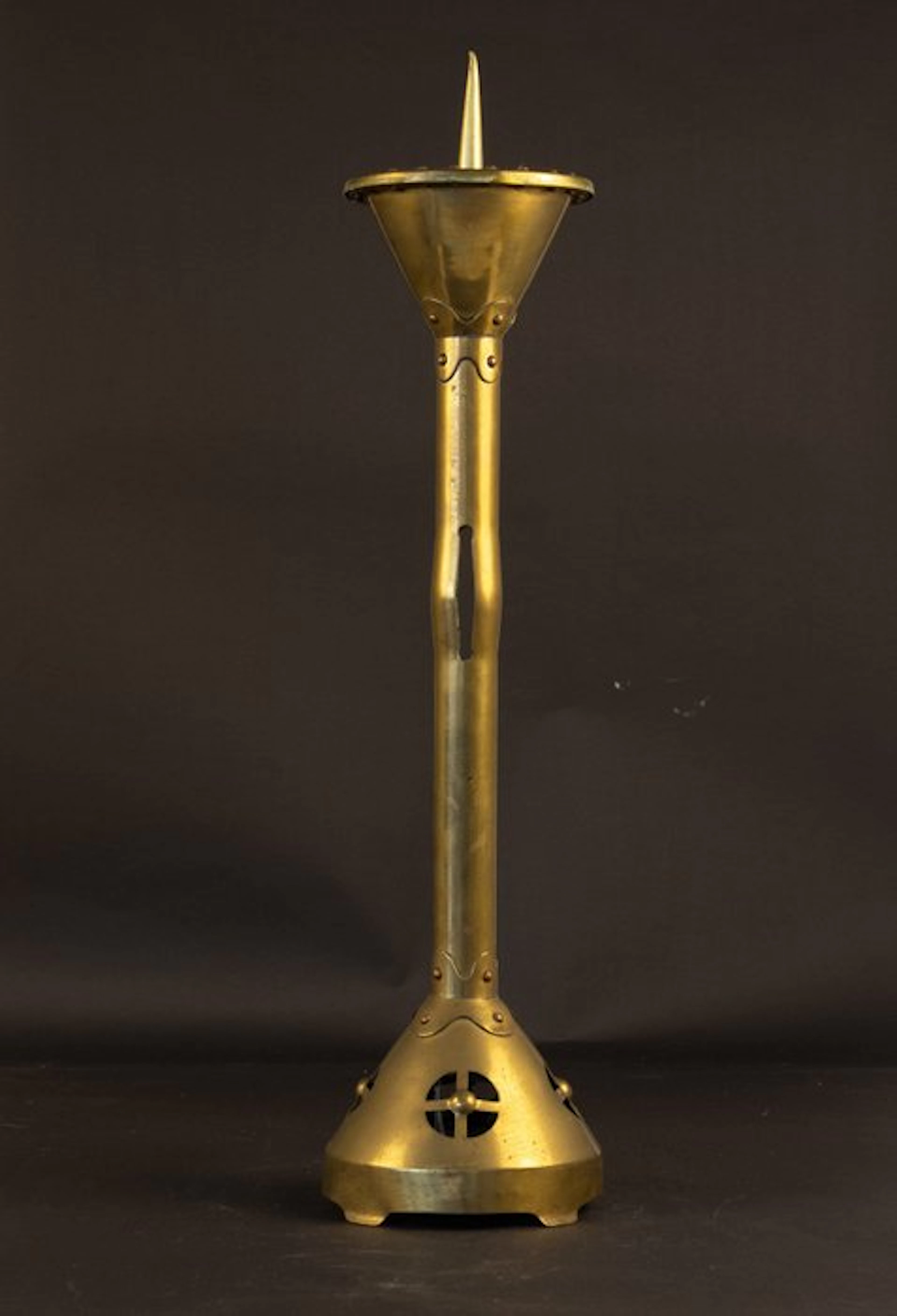 Candlestick - Brass - 57 cm