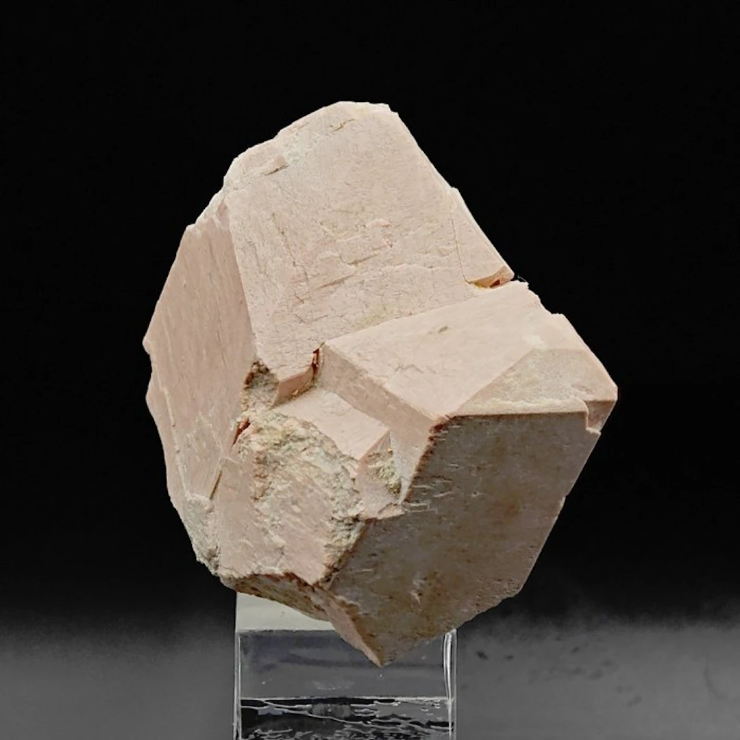 Aesthetic orthoclase pink twin Crystal - Height: 59 mm - Width: 45 mm- 88 g