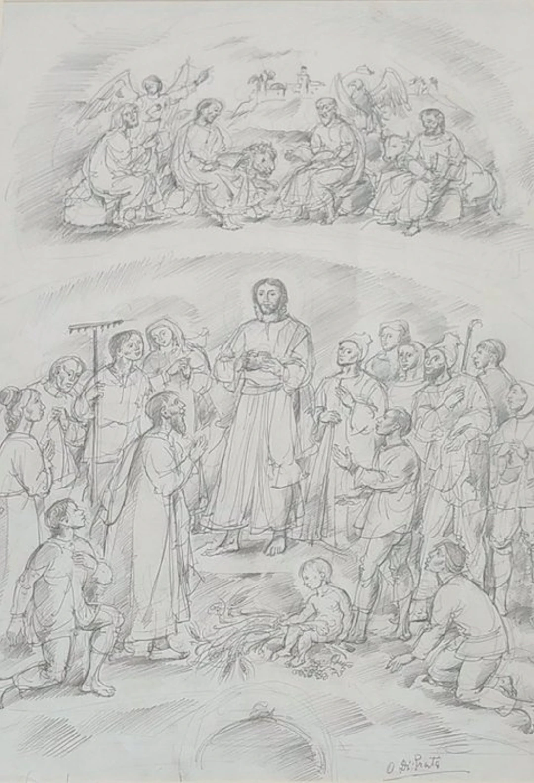 Oscar di Prata (1910-2002) - Le Christ bénissant - NO RESERVE
